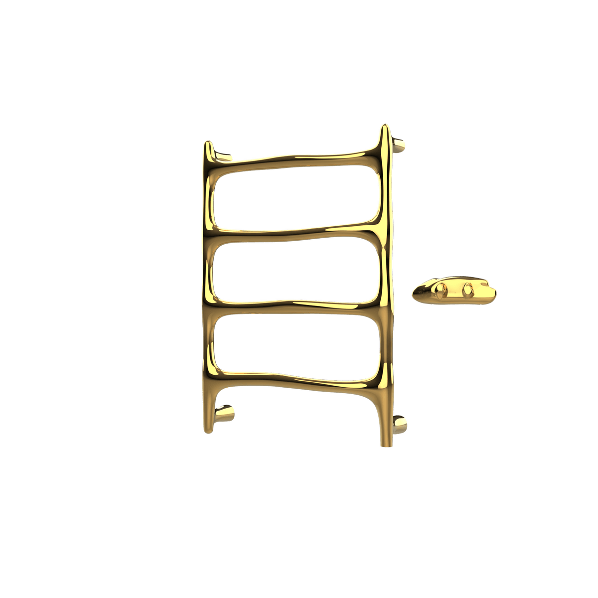 P&Bhusri S9-M-24K-XA Verona Towel Warmer in PVD 24K Gold