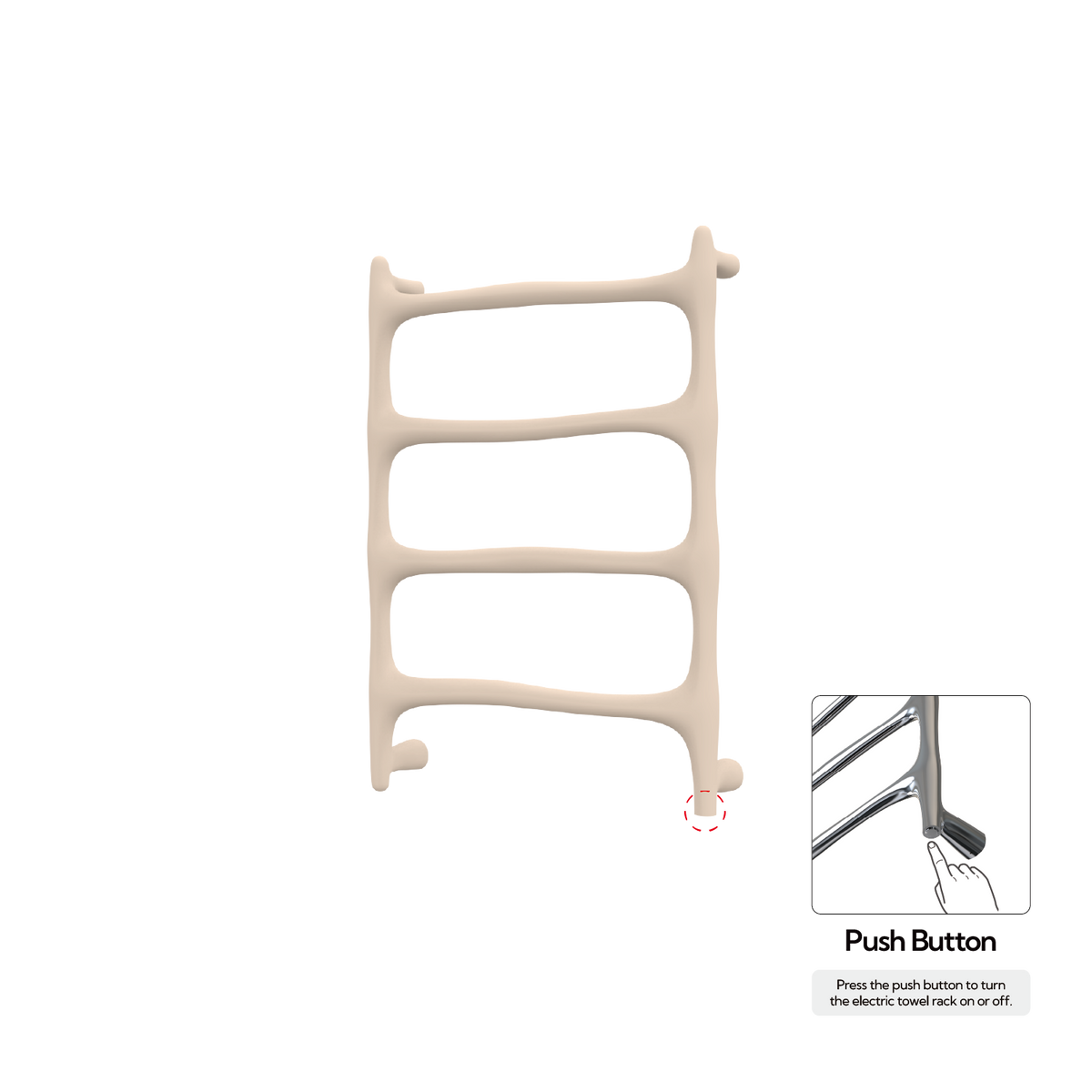 P&Bhusri S9-M-HYW-N Verona Towel Warmer in Harvest Yellow
