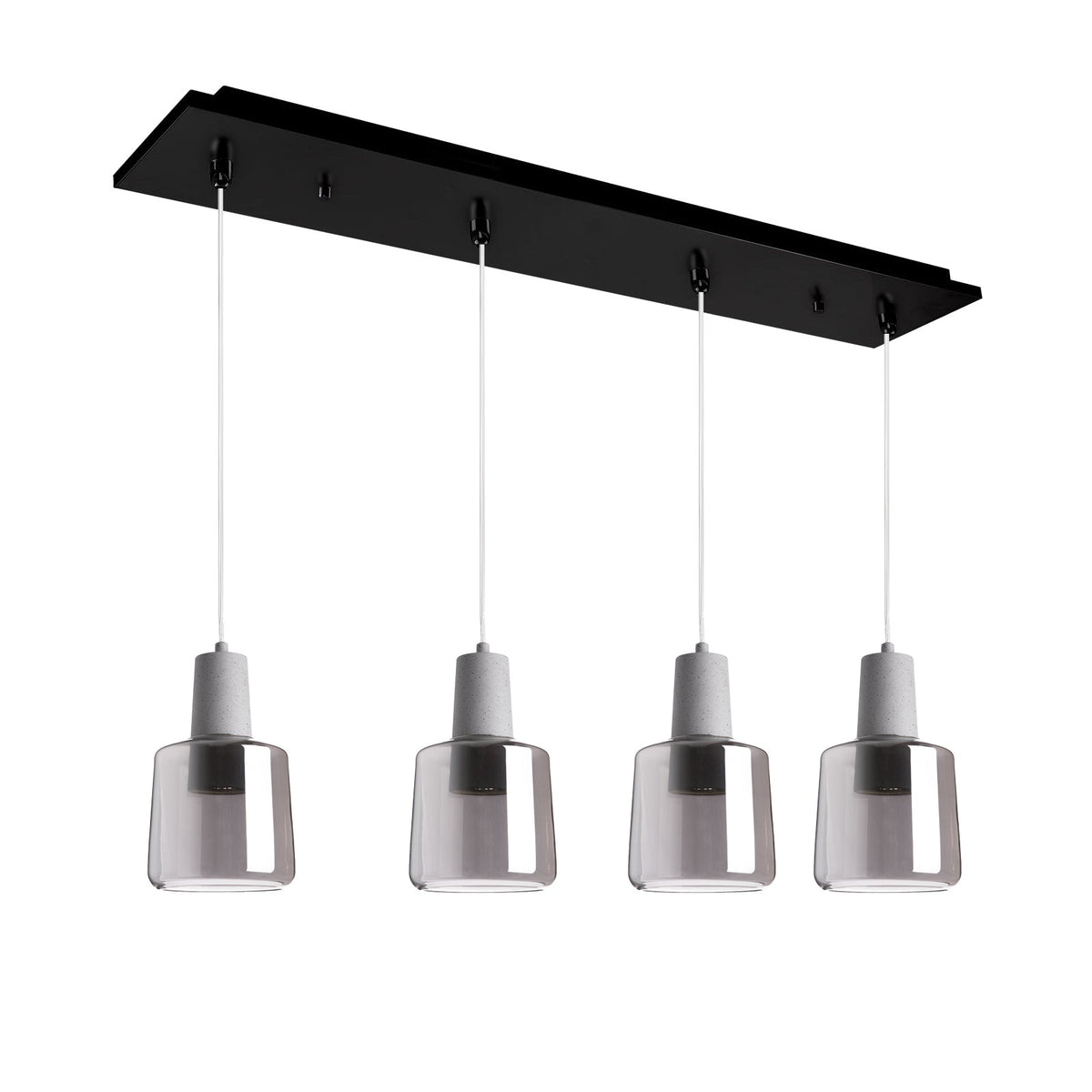 Kuzco Lighting MP12506BKSM-04 Samson LED Multi Pendant in Black