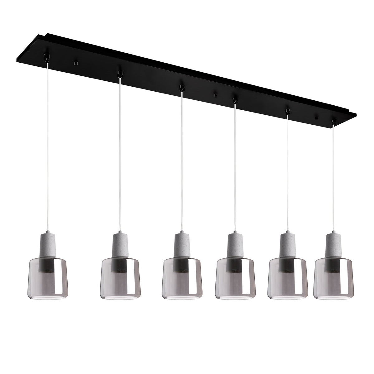 Kuzco Lighting MP12506BKSM-06 Samson LED Multi Pendant in Black