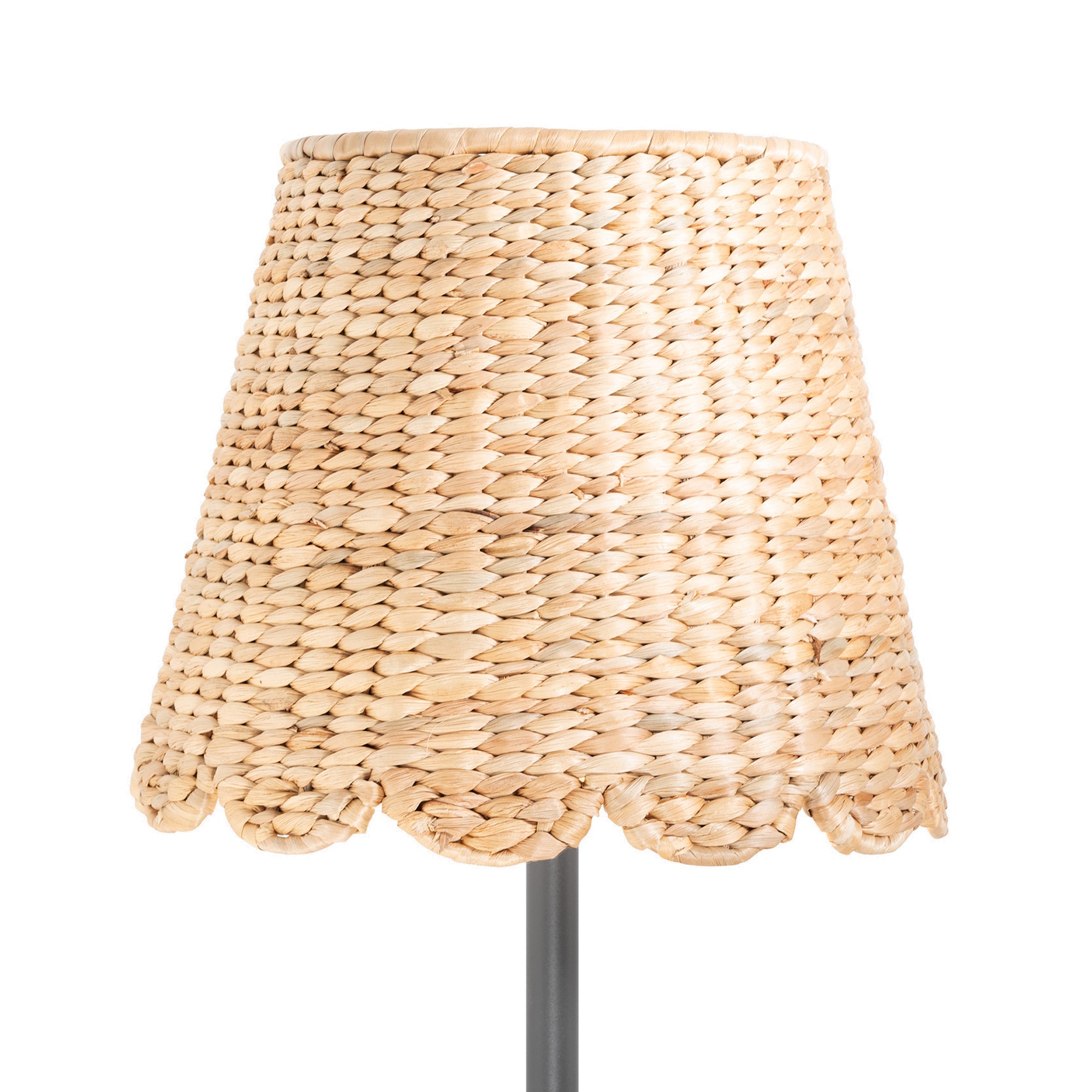 Abat-jour tissé en jacinthe d'eau festonnée Zafferano America SDMM-360-SWH, coloris Poldina XXL