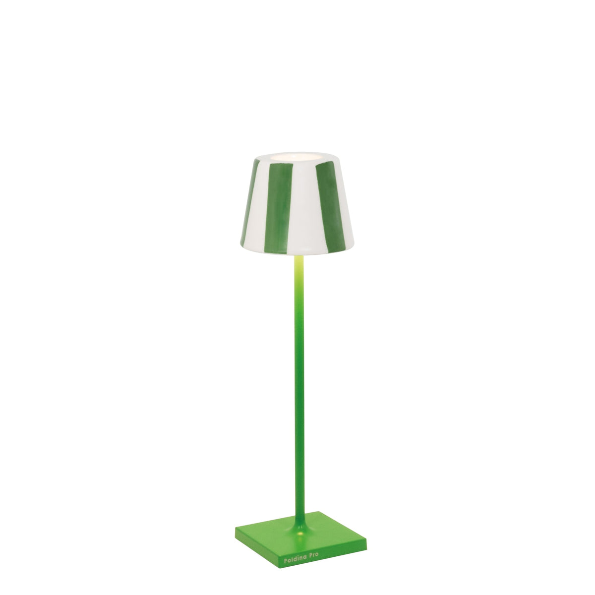 Zafferano America SDZA-490-GREEN Poldina Micro Lido Shade in Green Stripes