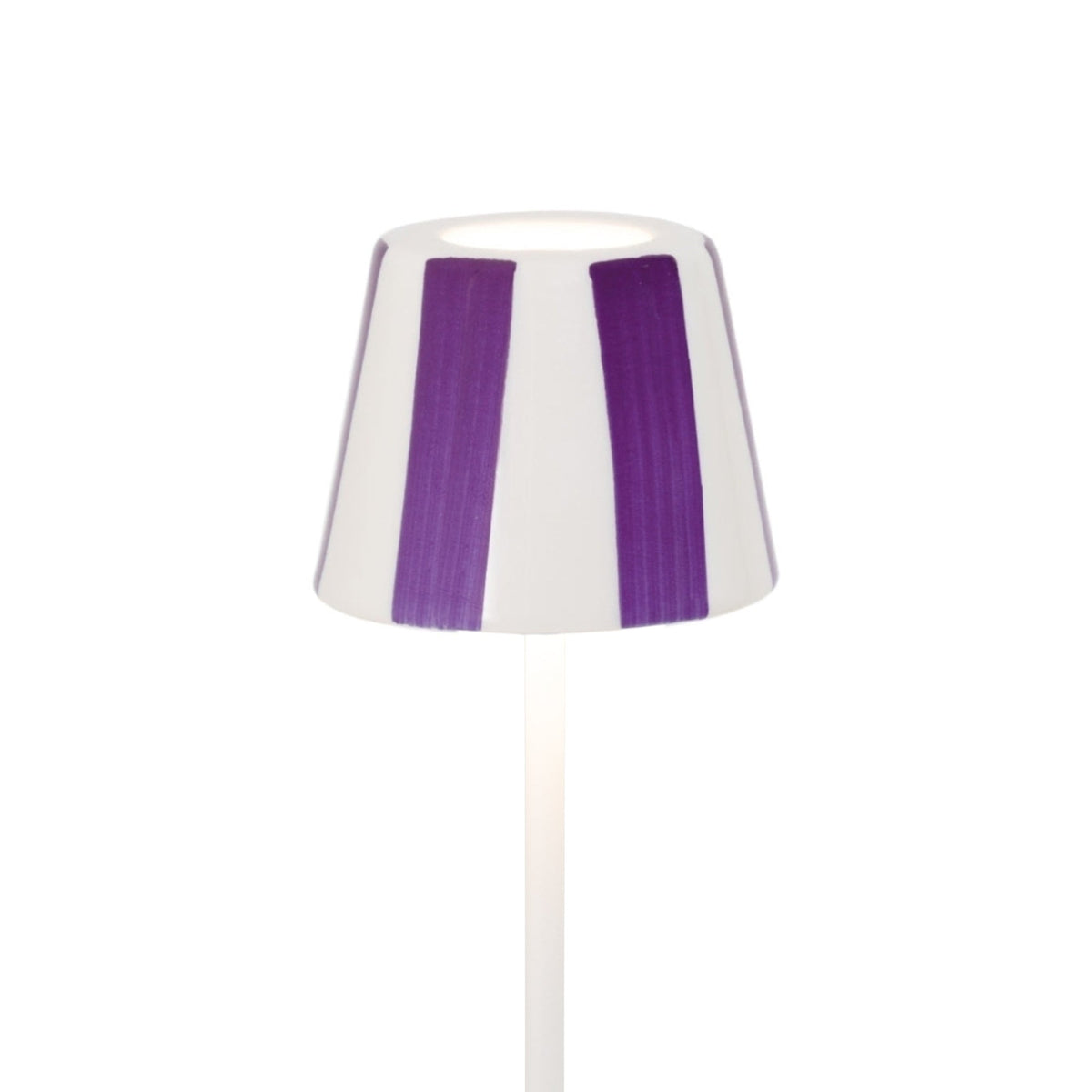 Zafferano America SDZA-490-LILAC Poldina Micro Lido Shade in Lilac Stripes
