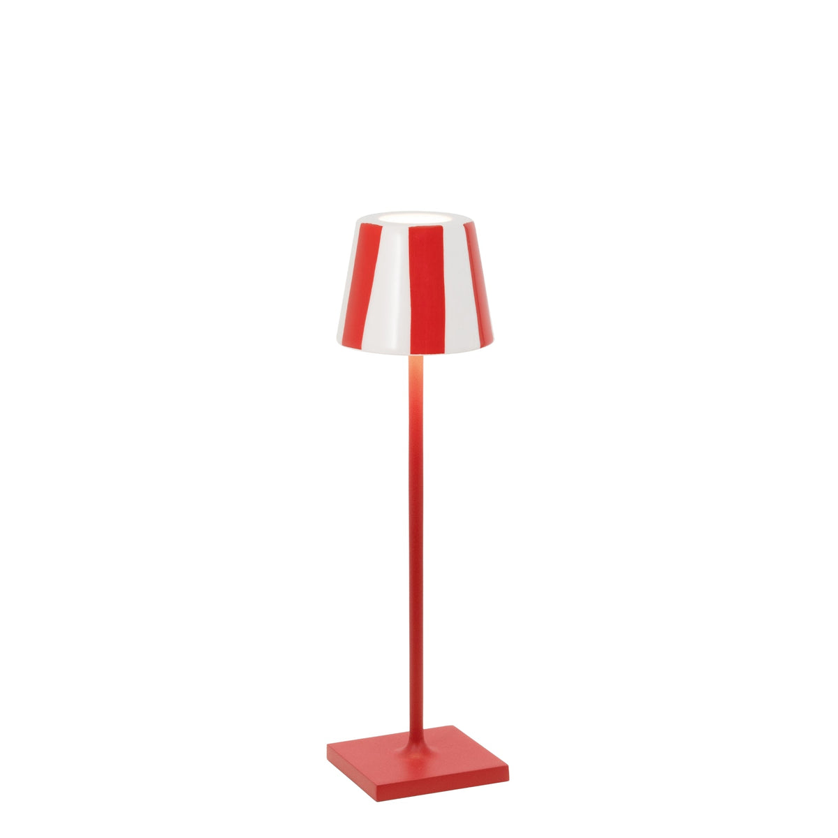 Zafferano America SDZA-490-RED Poldina Micro Lido Shade in Red Stripes