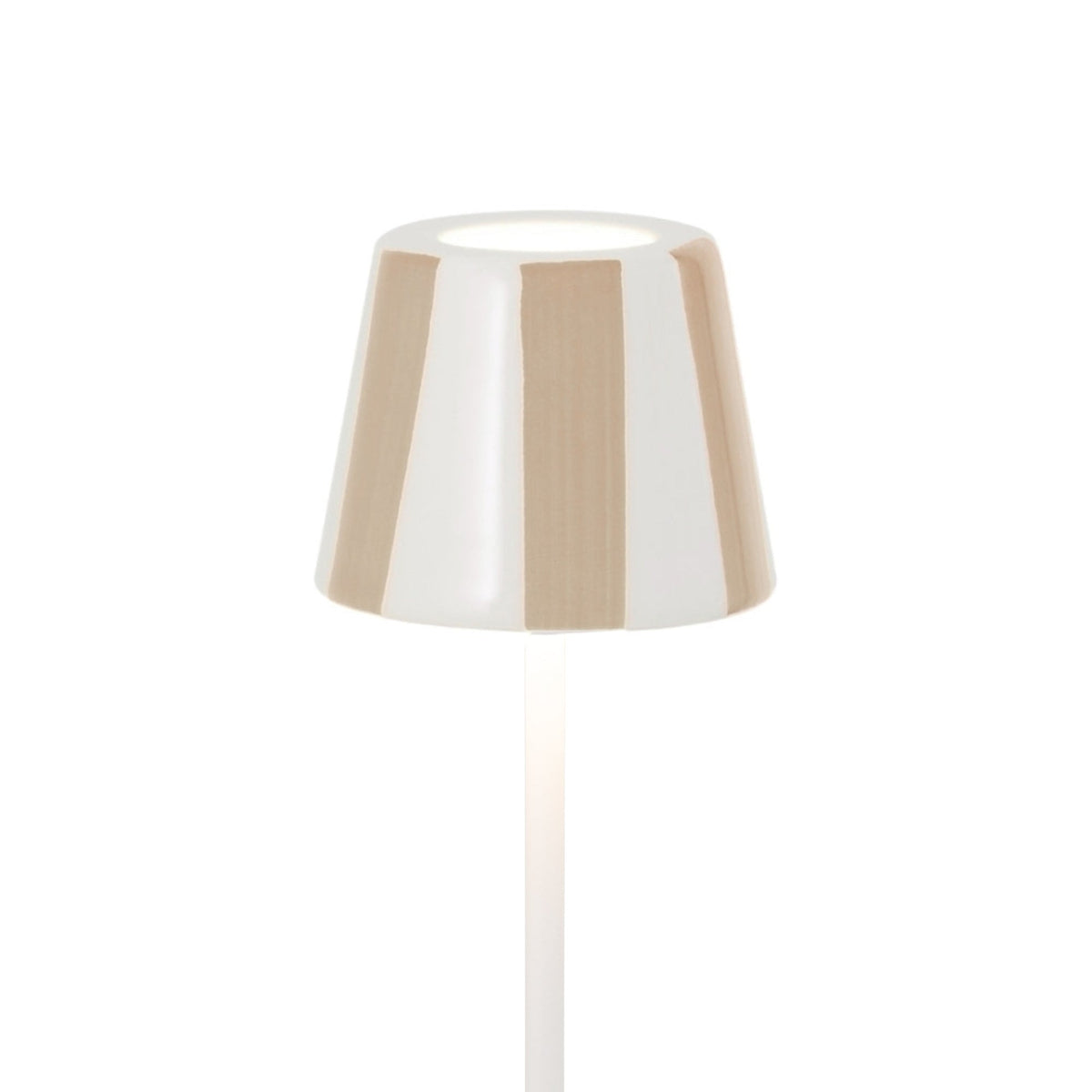 Zafferano America SDZA-490-SAND Poldina Micro Lido Shade in Sand Stripes