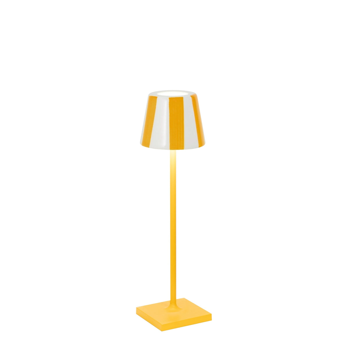 Zafferano America SDZA-490-YELLOW Poldina Micro Lido Shade in Yellow Stripes