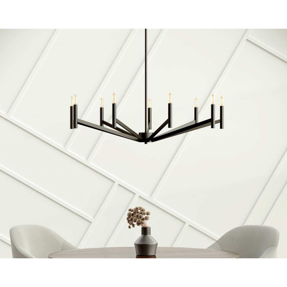 Visual Comfort Studio Collection 3124309-112 Vector Nine Light Chandelier