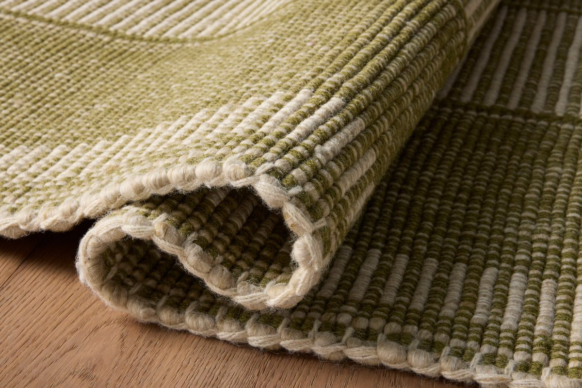 Loloi Rugs SIGRSIG-01GRIV Sigrid SIG-01 Green / Ivory Area Rug in Green / Ivory