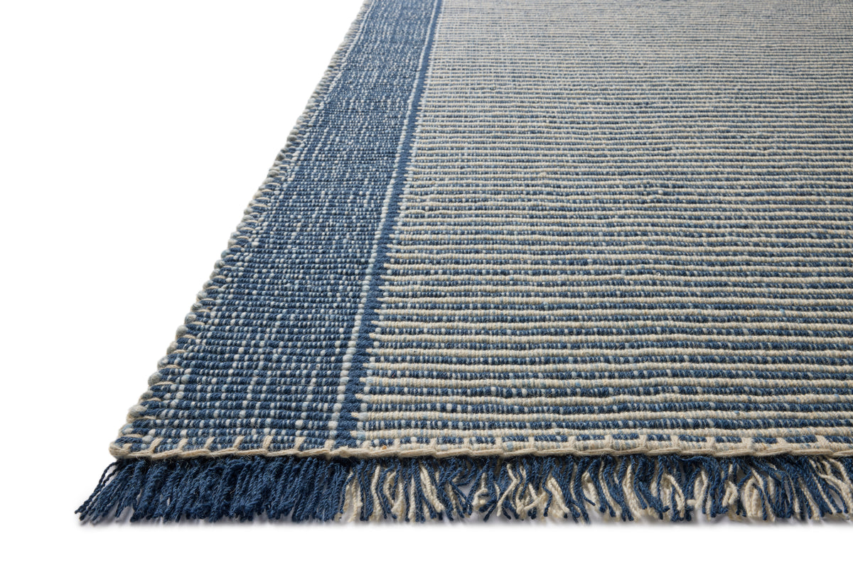Loloi Rugs SIGRSIG-03INIV Sigrid SIG-03 Indigo / Ivory Area Rug in Indigo / Ivory