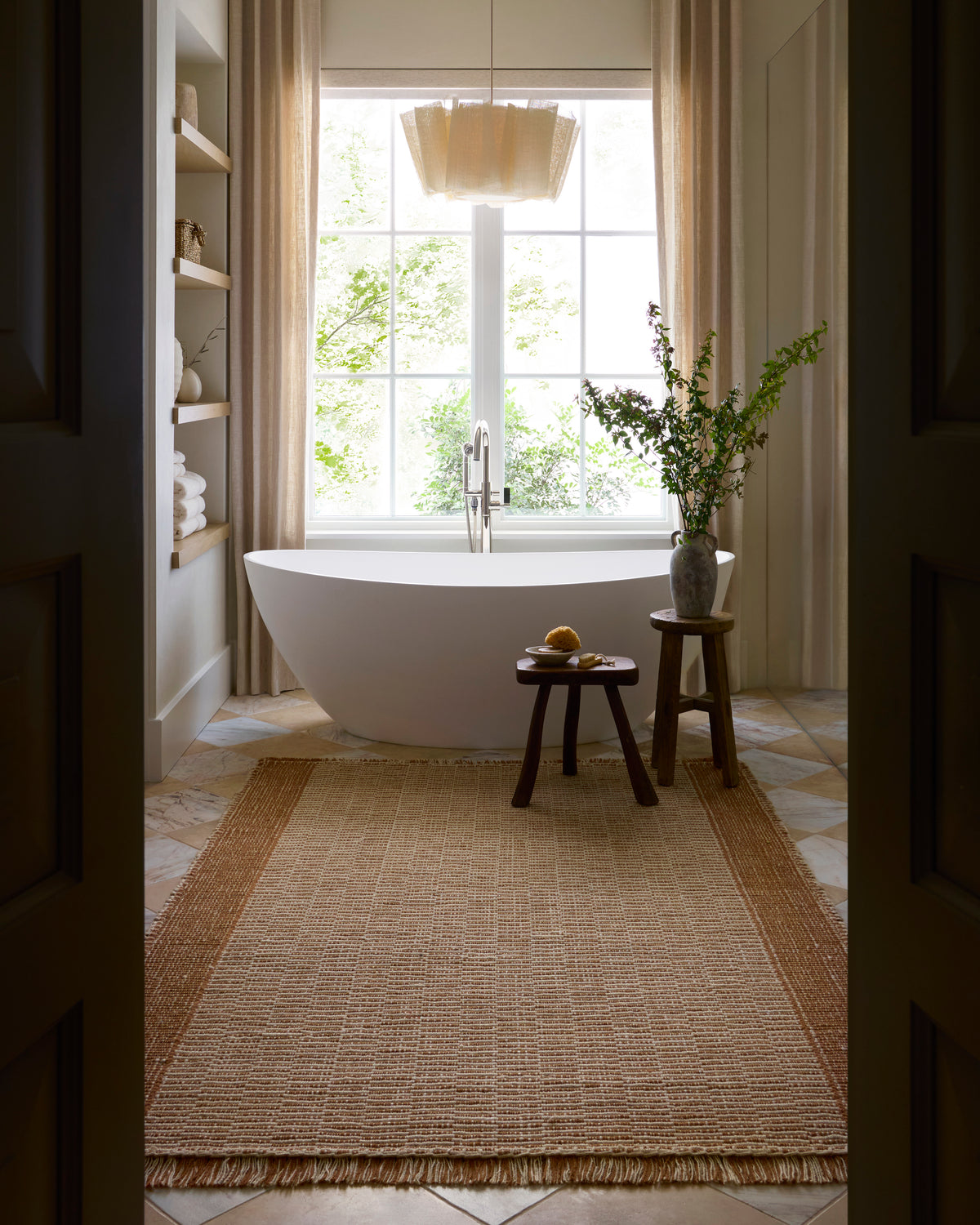 Loloi Rugs SIGRSIG-04CMIV Sigrid SIG-04 Cinnamon / Ivory Area Rug in Cinnamon / Ivory