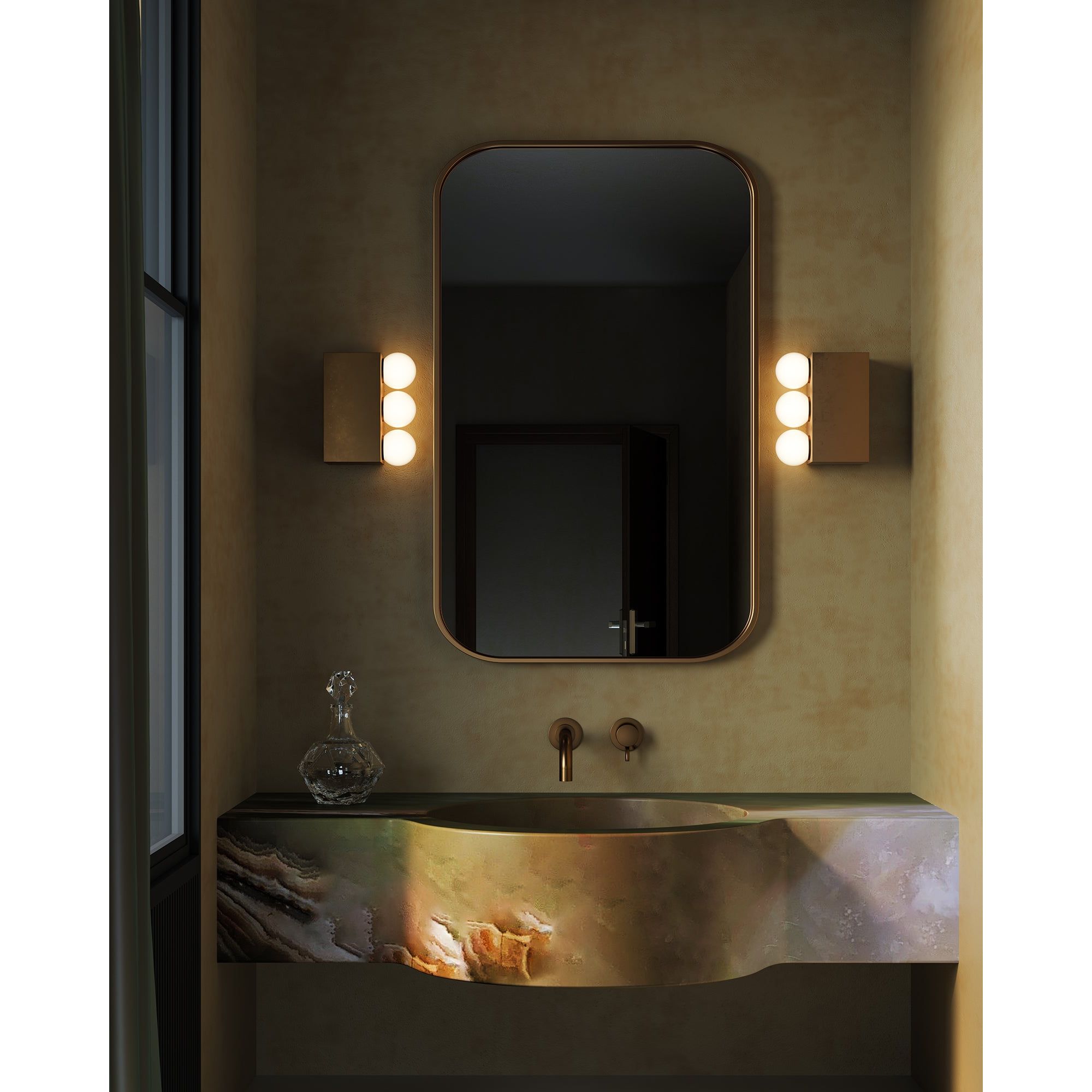 Alora Canada - WV364312UB - Meuble-lavabo à DEL - Sinclair - Bronze urbain