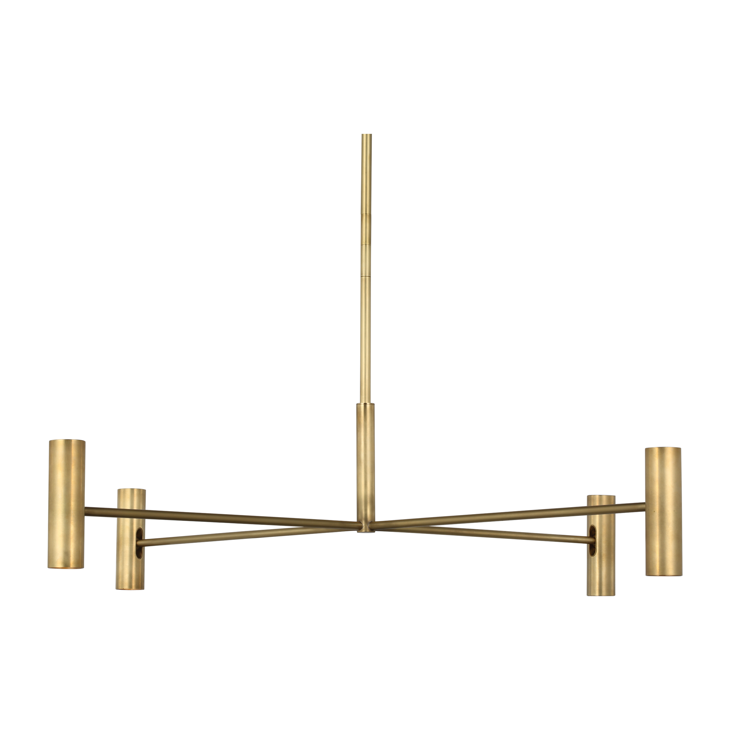 Collection moderne Visual Comfort - SLCH57030HAB - Ponte Large Suspendu - Ponte - Laiton antique frotté à la main