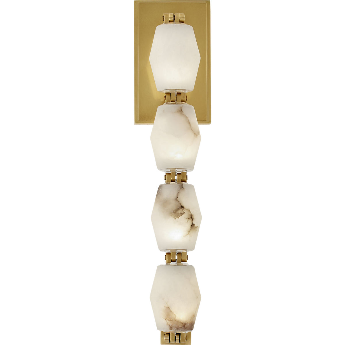 Visual Comfort Modern Collection SLWS54630ALBHAB Collier Alabaster Sconce