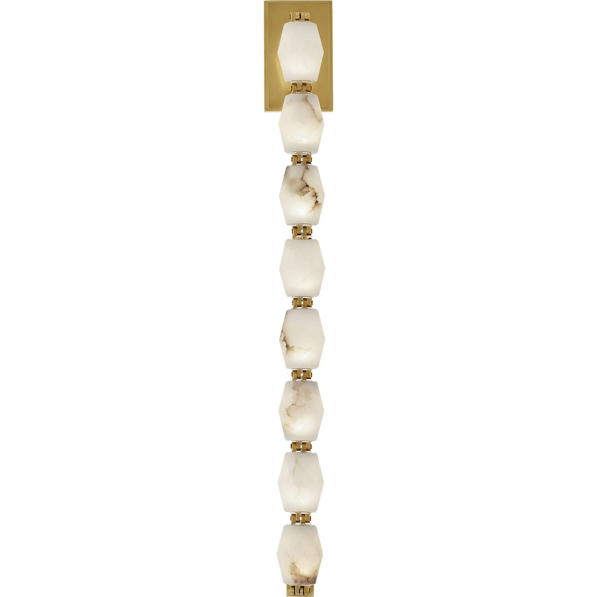 Visual Comfort Modern Collection SLWS54730ALBHAB Collier Alabaster Sconce