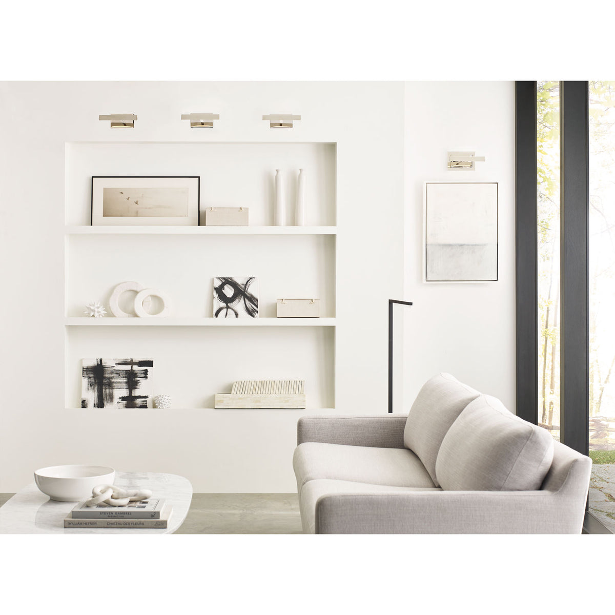 Lampe pour tableau Dessau 700DES8N-LED930 de la collection moderne Visual Comfort