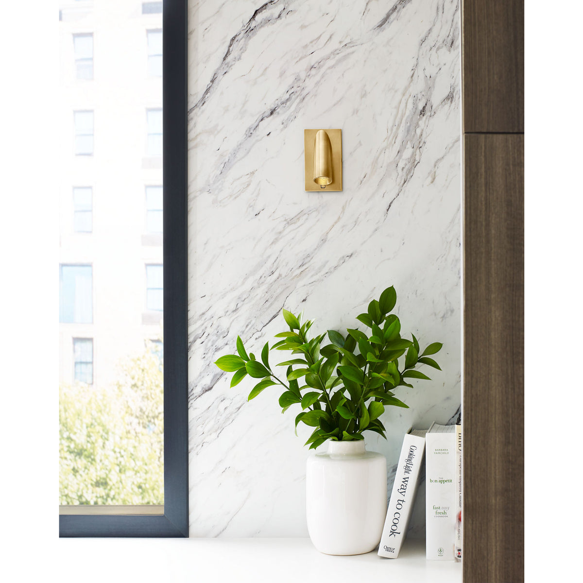 Collection moderne Visual Comfort 700WSPNT5NB-LED930 Ponte 5 Murale