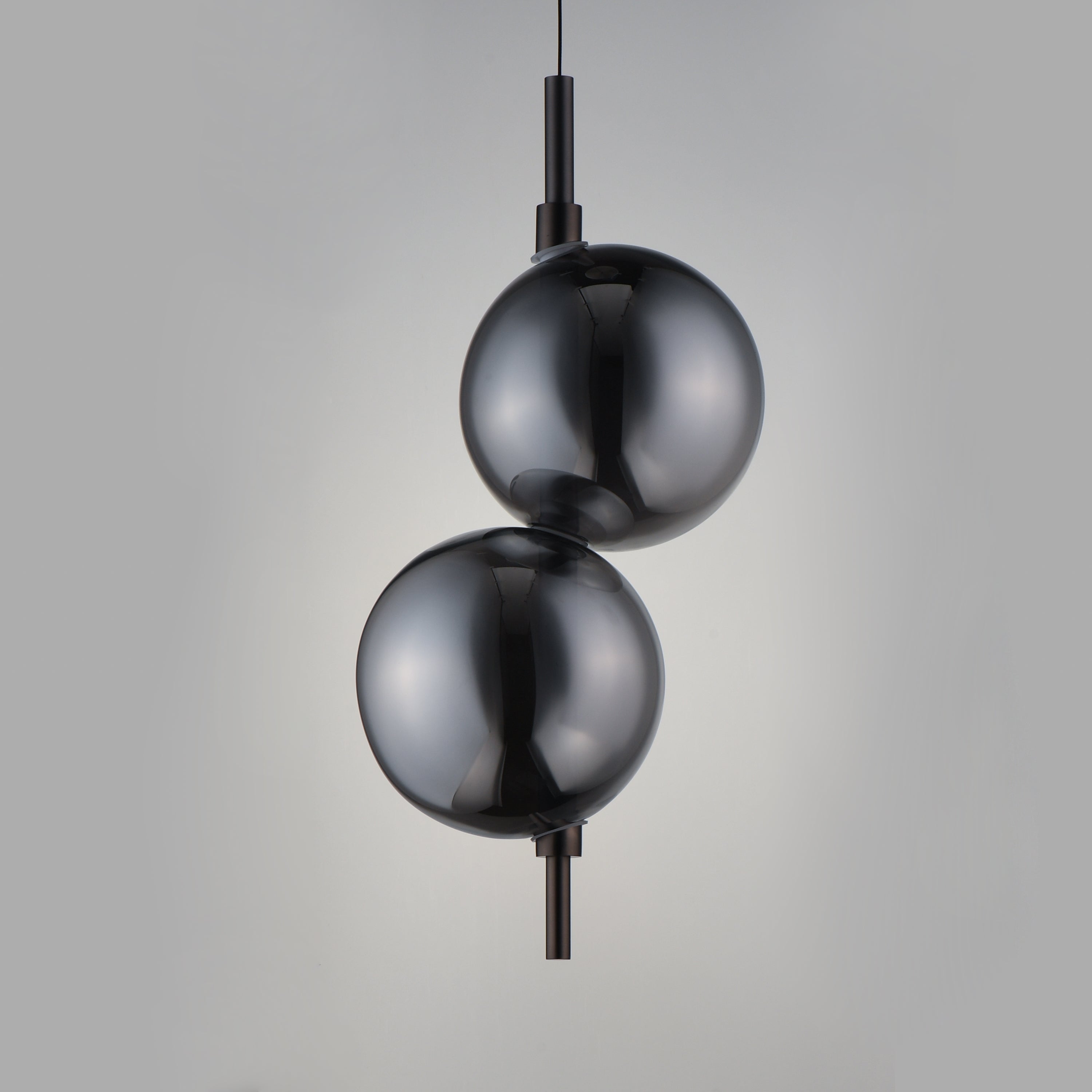 Studio M Lighting SM24931MSKBC Dreamer Pendant in Black Chrome with Mirror Smoke glass, three-quarter angle view