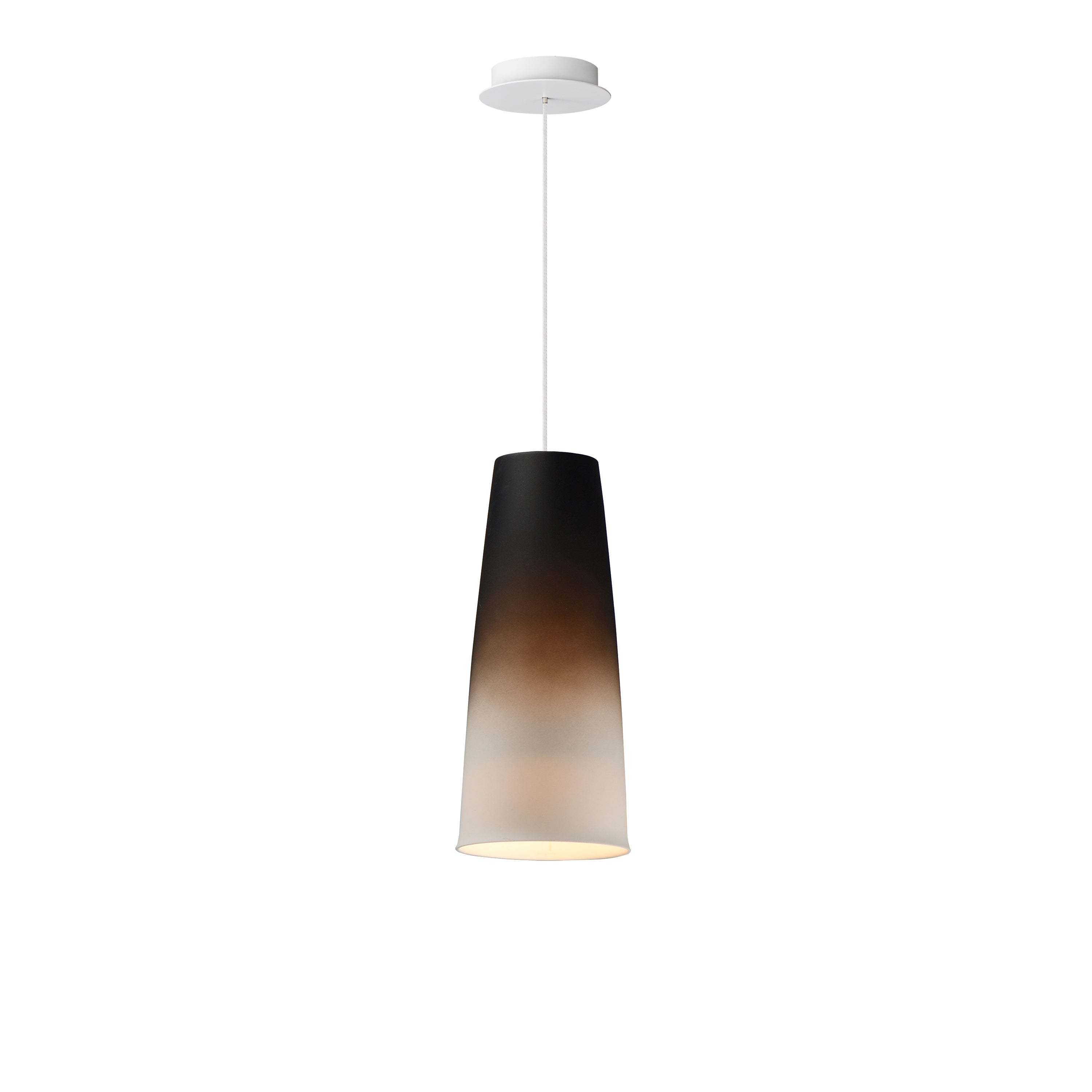 Studio M Lighting SM30001-S-OMBWT Stream Pendant in White, front view on white background