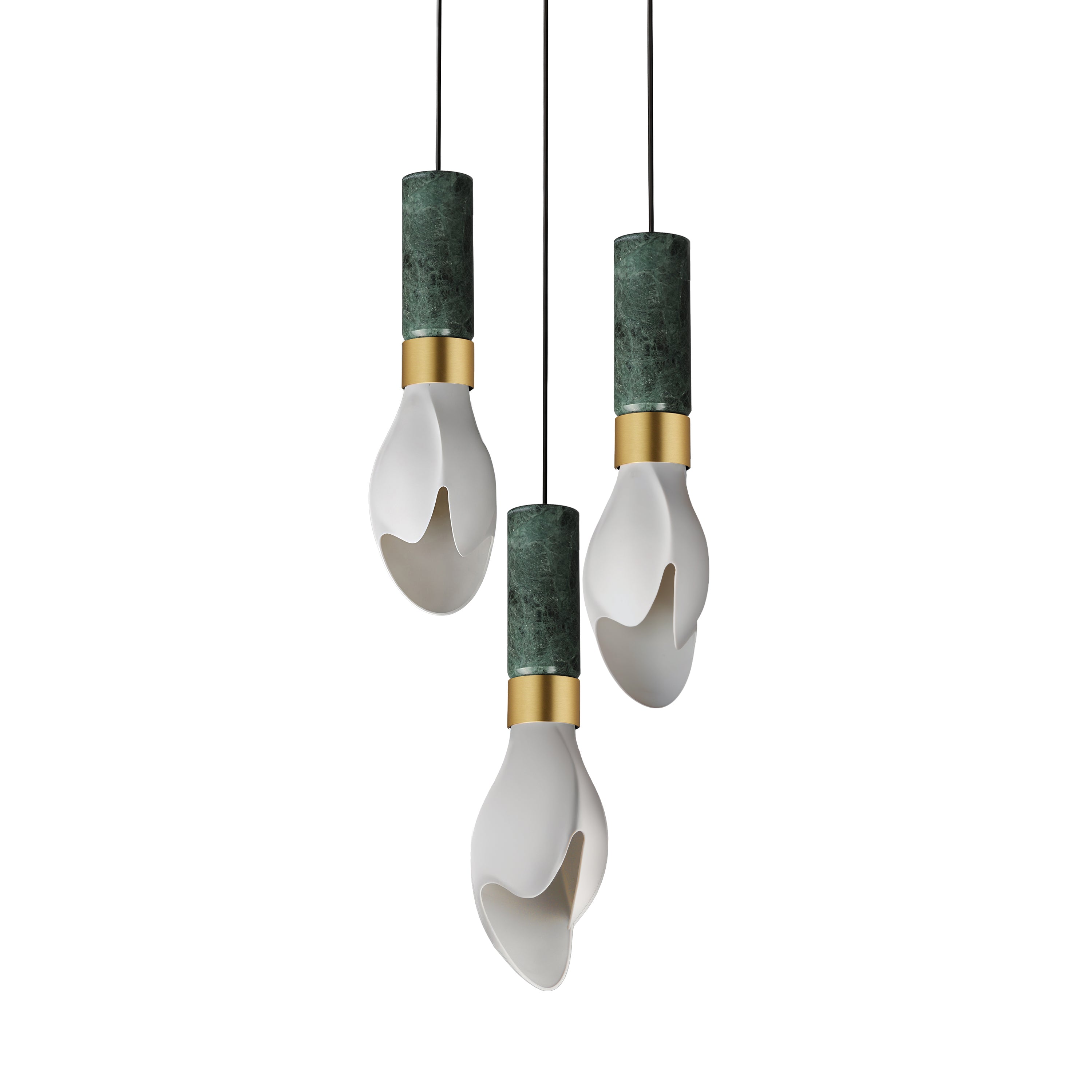 Studio M Lighting - SM30143WTVAMNAB - Burgeon Pendant - Burgeon - Natural Aged Brass