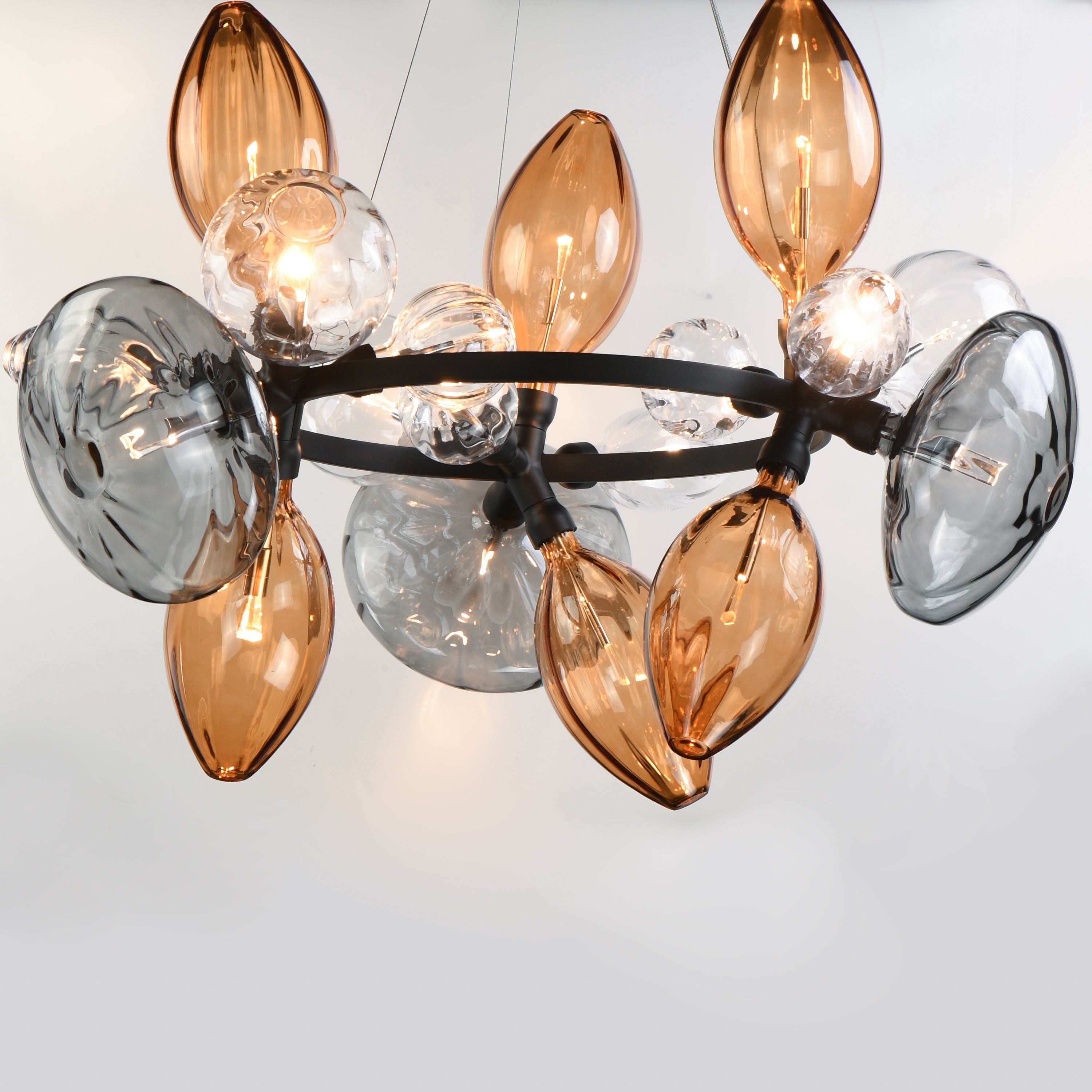 Studio M Lighting - SM49303EMSKBK - Ray Dance Cluster Pendant - Ray Dance Cluster - Black