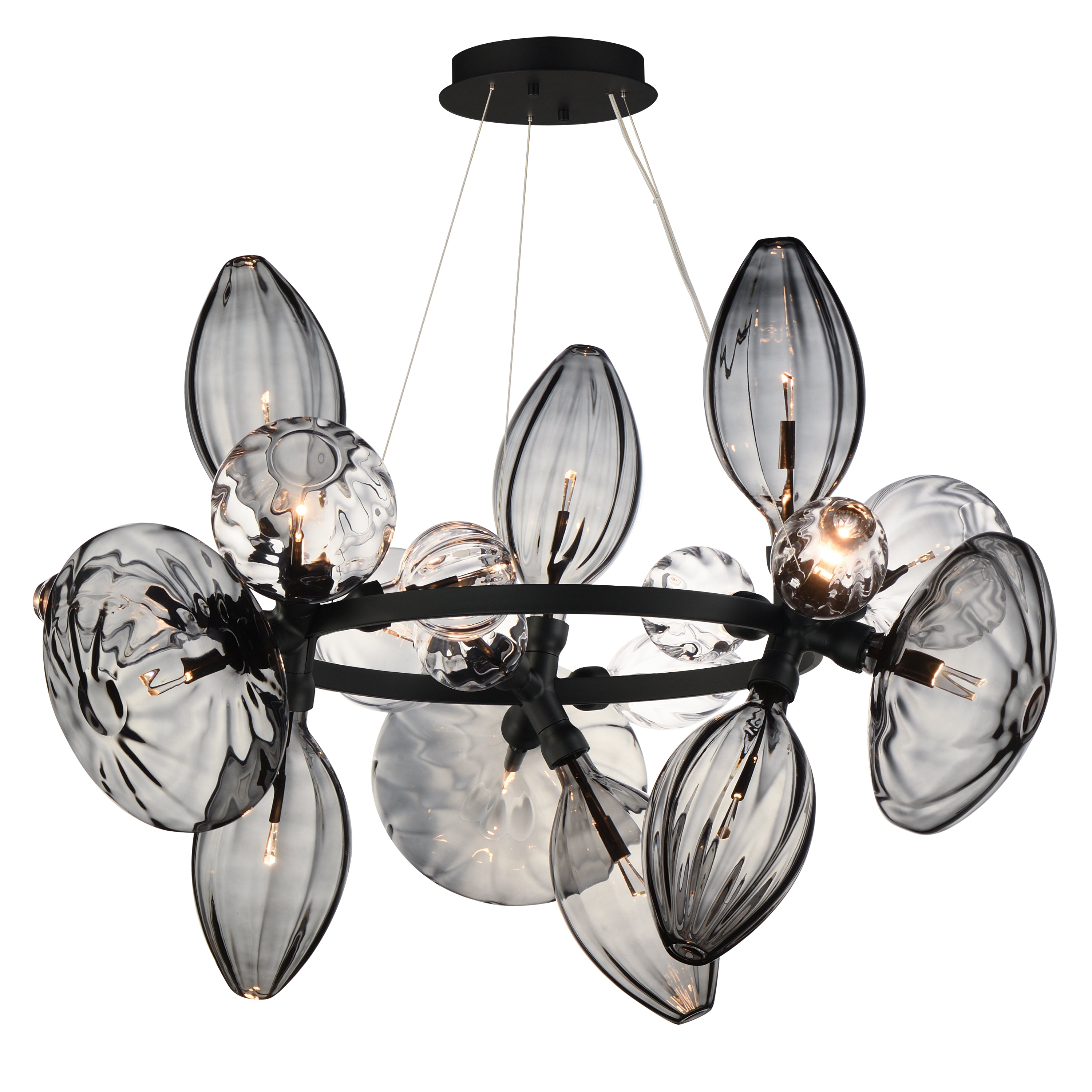 Studio M Lighting - SM49303MSCLBK - Ray Dance Cluster Pendant - Ray Dance Cluster - Black