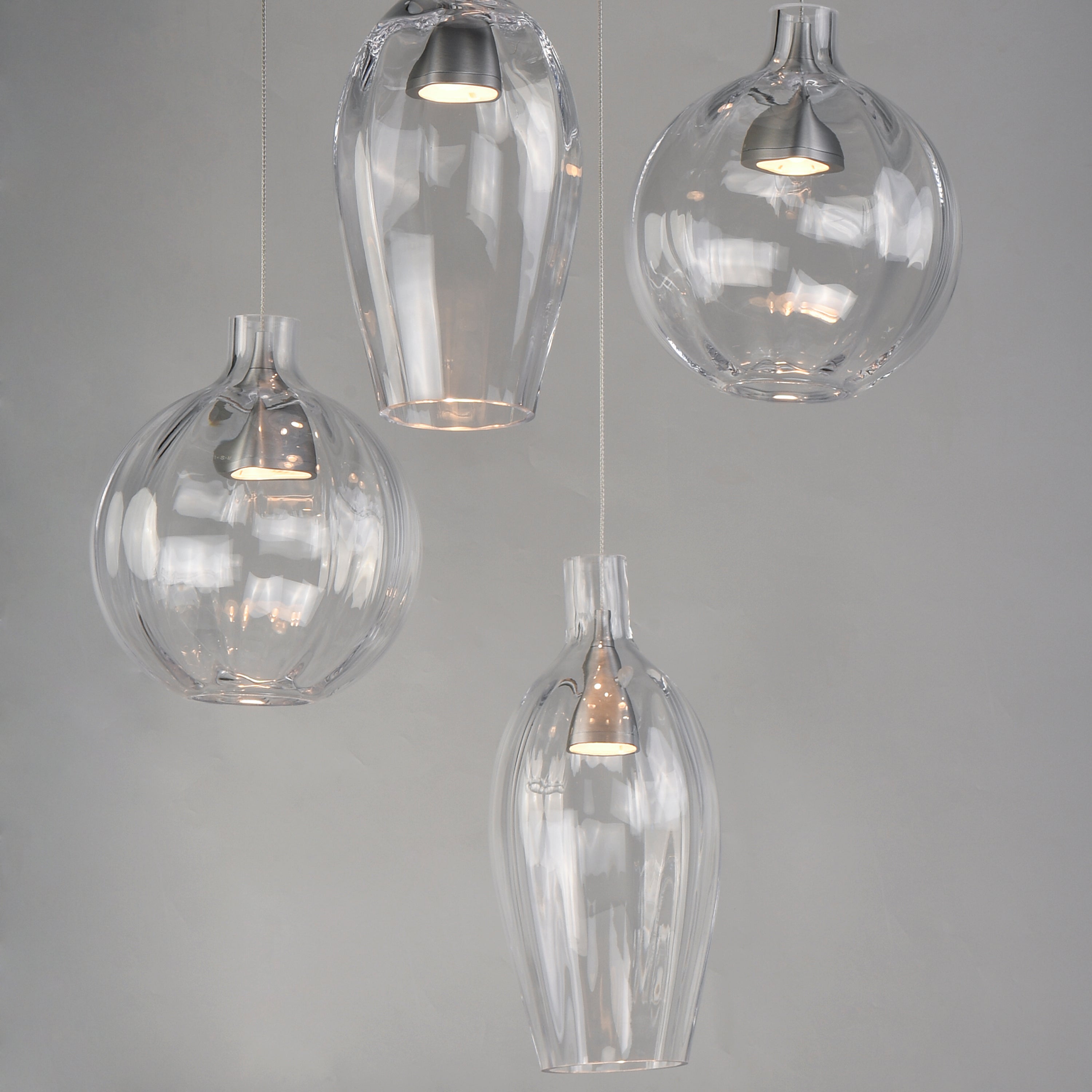 Studio M Lighting - SM49315CL - Ray Dance Pendant - Ray Dance - Brushed Aluminum
