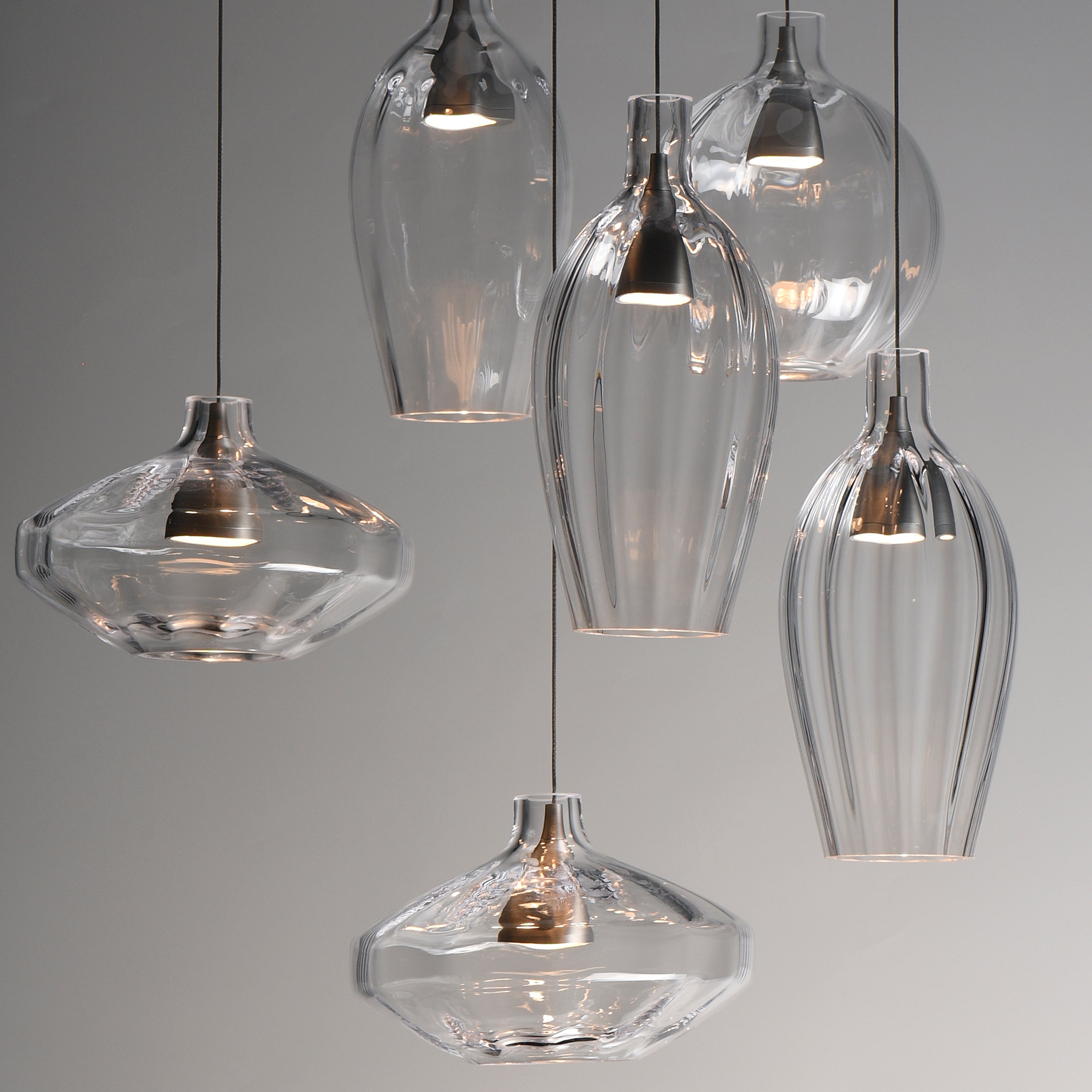 Studio M Lighting - SM49317CL - Ray Dance Pendant - Ray Dance - Brushed Aluminum