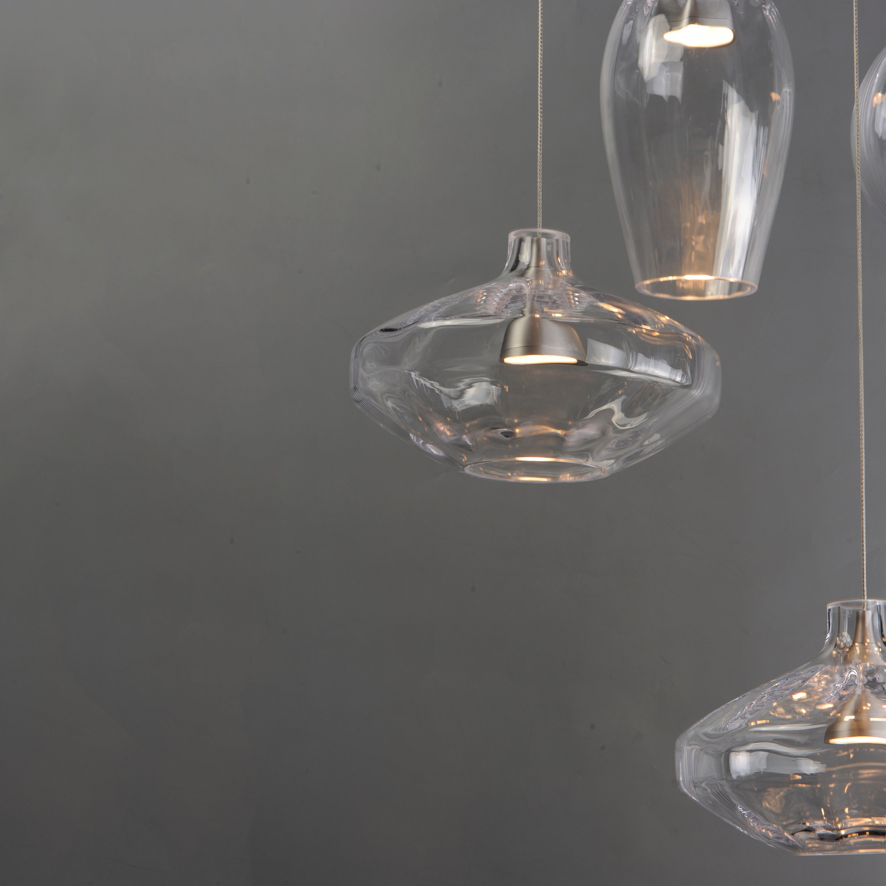 Studio M Lighting - SM49317CL - Ray Dance Pendant - Ray Dance - Brushed Aluminum
