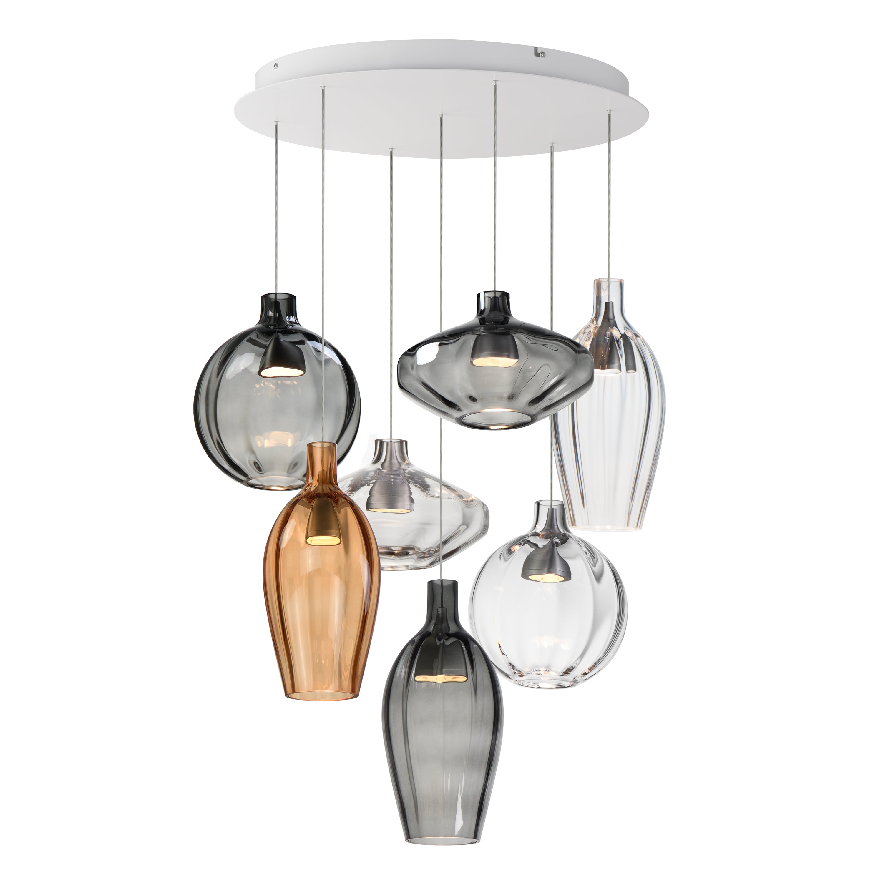 Studio M Lighting - SM49317EMSK - Ray Dance Pendant - Ray Dance - Brushed Aluminum