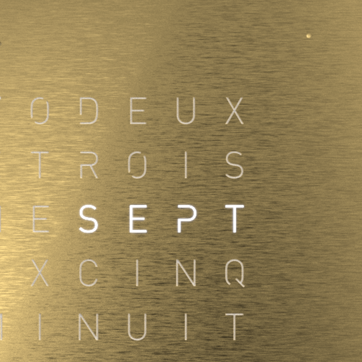 QLOCKTWO T4GGD QLOCKTWO EARTH 13.5 Légende Dorée
