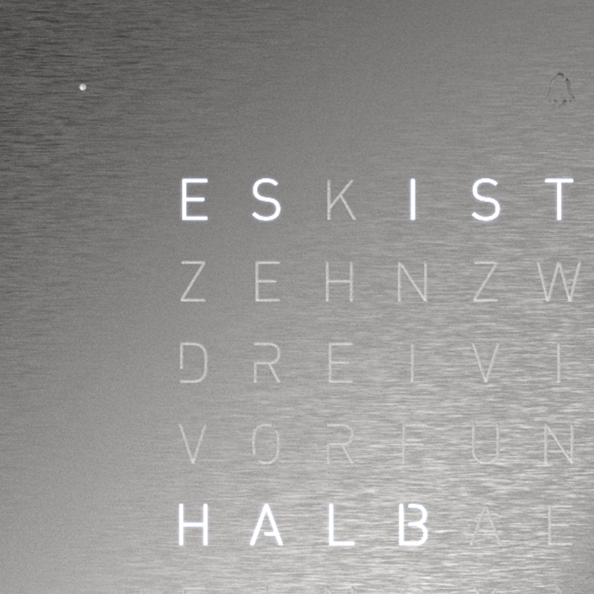 QLOCKTWO T4SSS QLOCKTWO EARTH 13.5 Full Metal