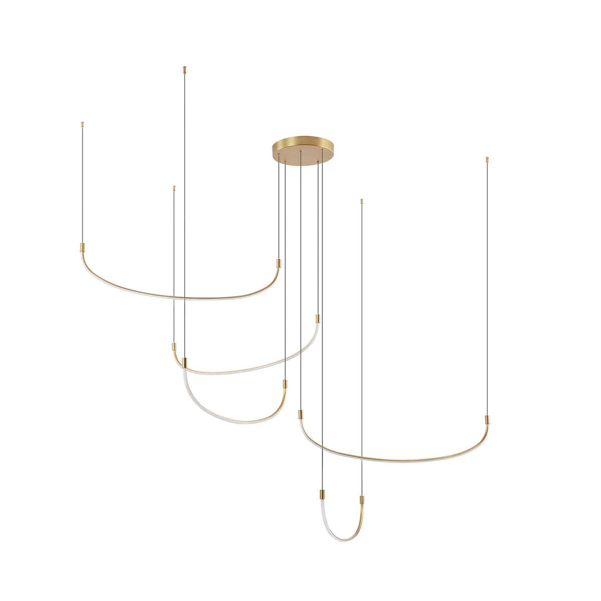 Kuzco Lighting MP89570-BG Talis 5-Bar LED Multi Pendant in Brushed Gold