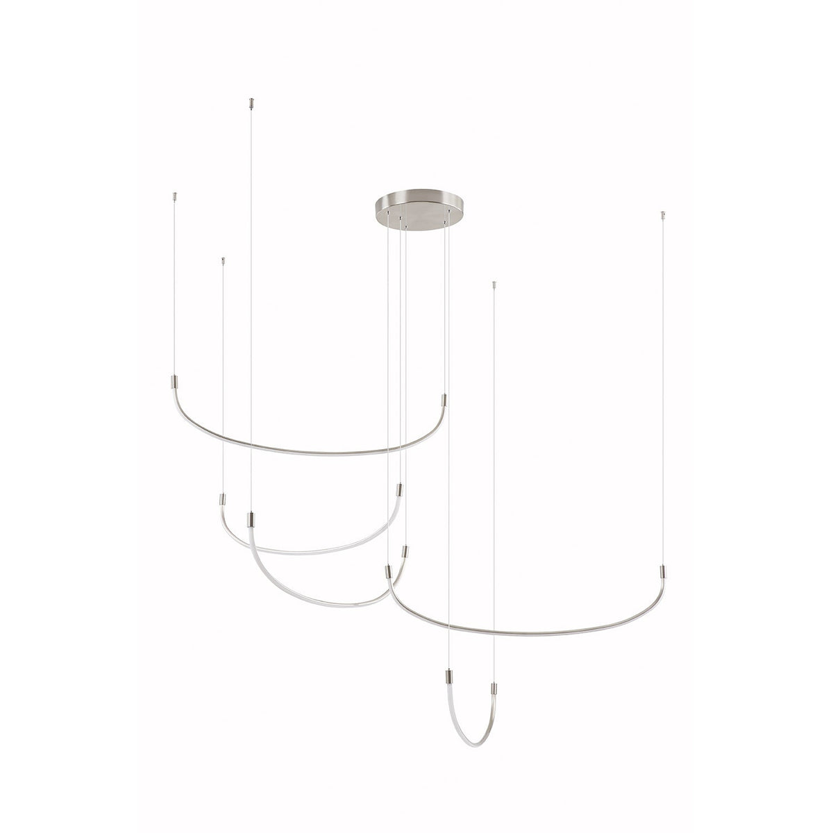 Kuzco Lighting MP89570-BN-UNV Talis 5-Bar LED Multi Pendant in Brushed Nickel