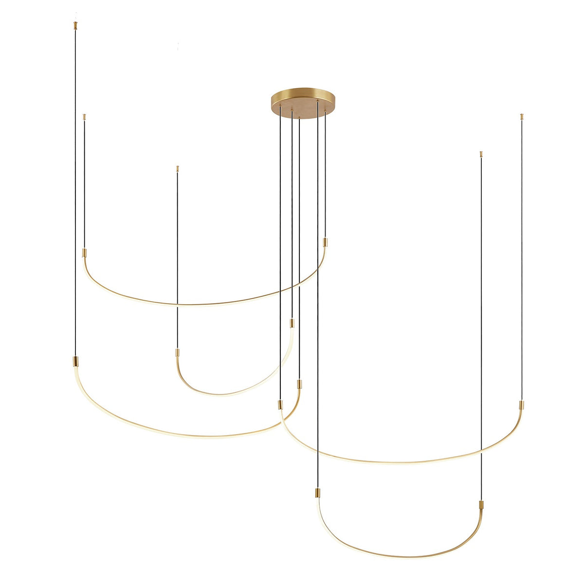 Kuzco Lighting MP89590-BG-UNV Talis 5-Bar LED Multi Pendant in Brushed Gold