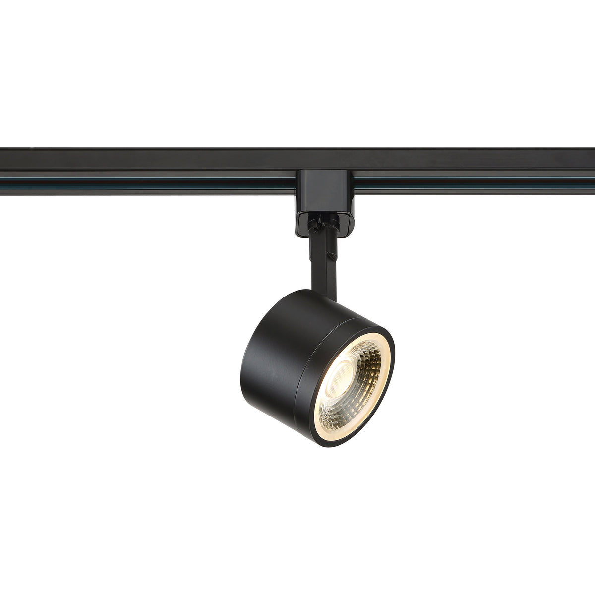 Satco TH404 LED Round Track Head in Black