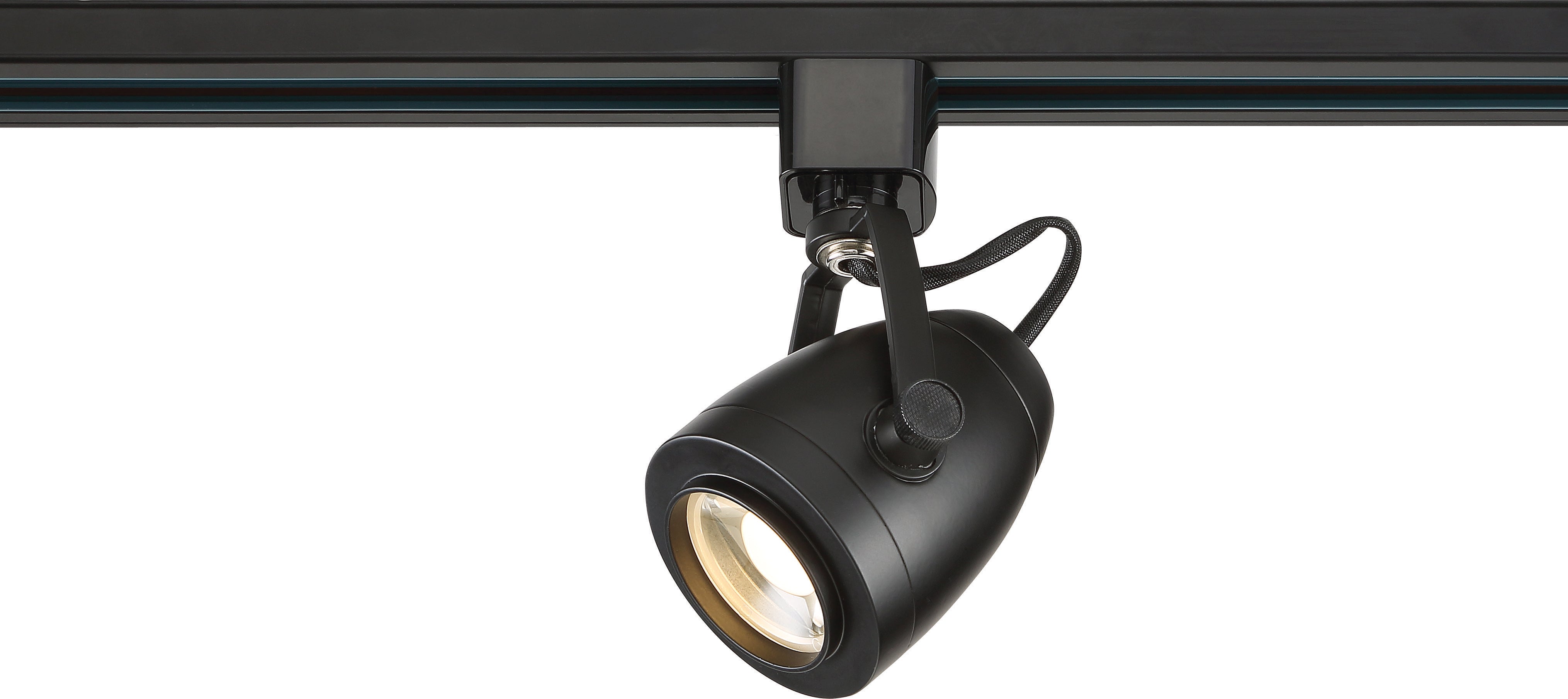 Satco TH412 LED Pinch Back Track Head in Black