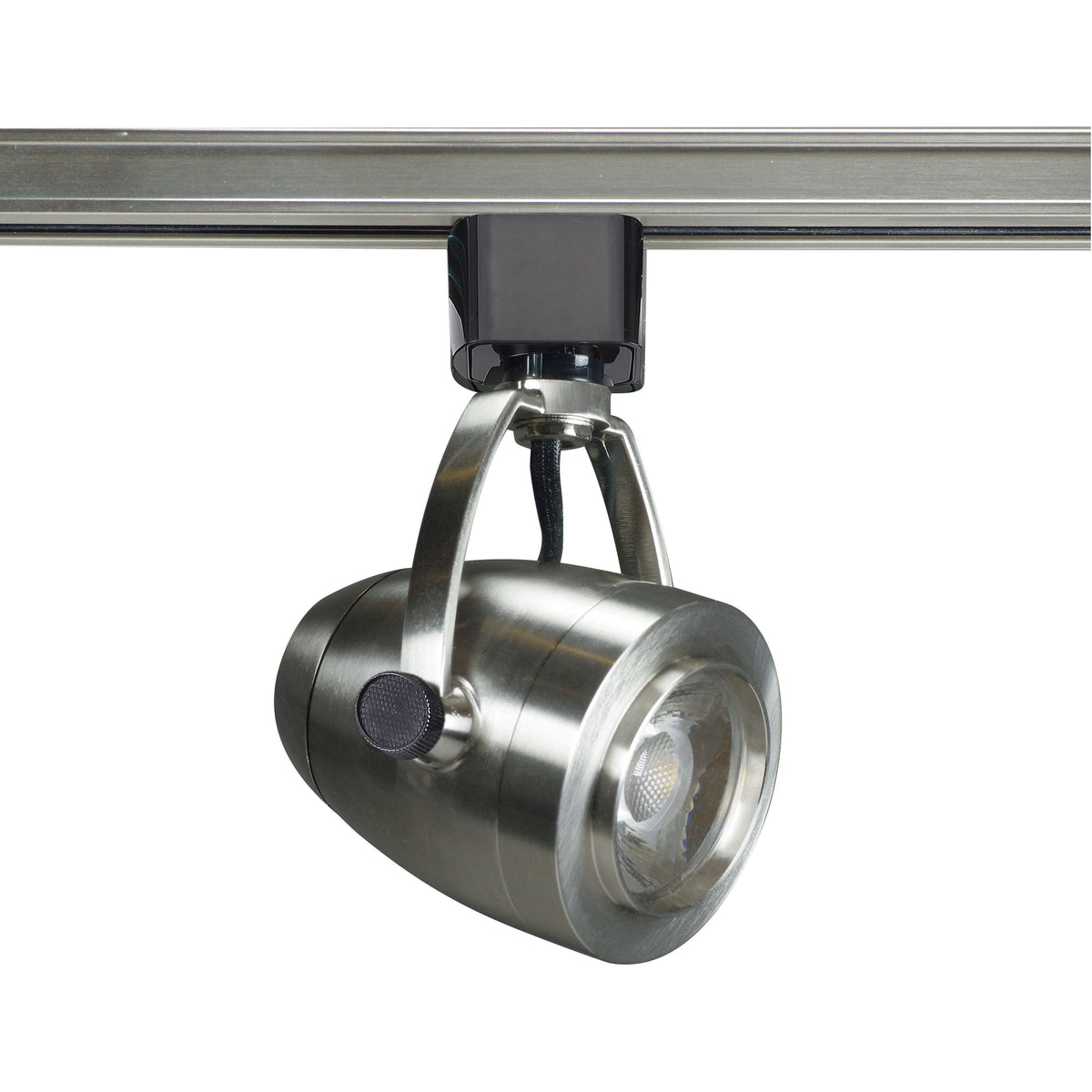 Tête de rail à pincement LED Satco TH415 en nickel brossé