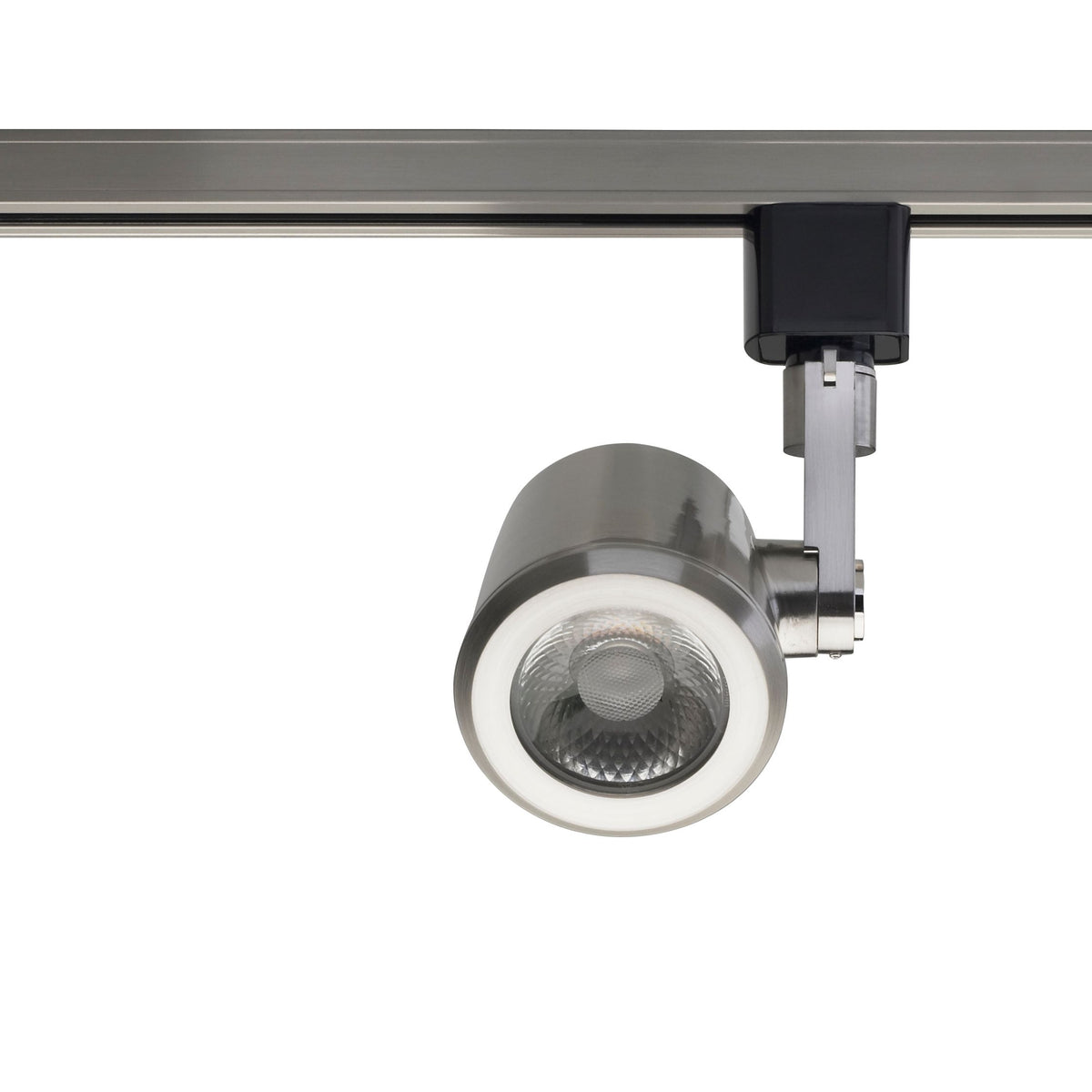 Tête de rail conique à LED Satco TH455 en nickel brossé