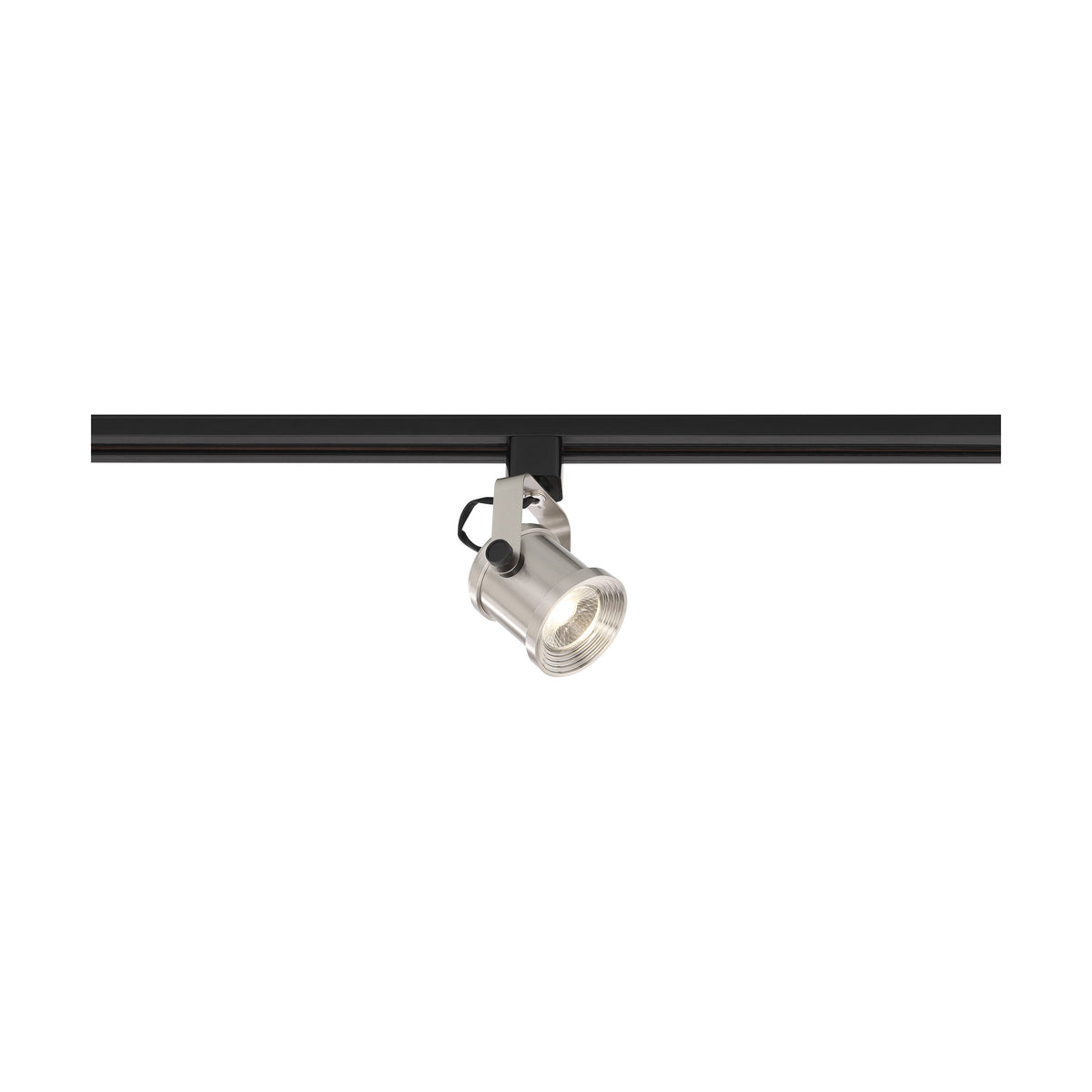 Projecteur sur rail Satco TH493 LED forgé en nickel brossé