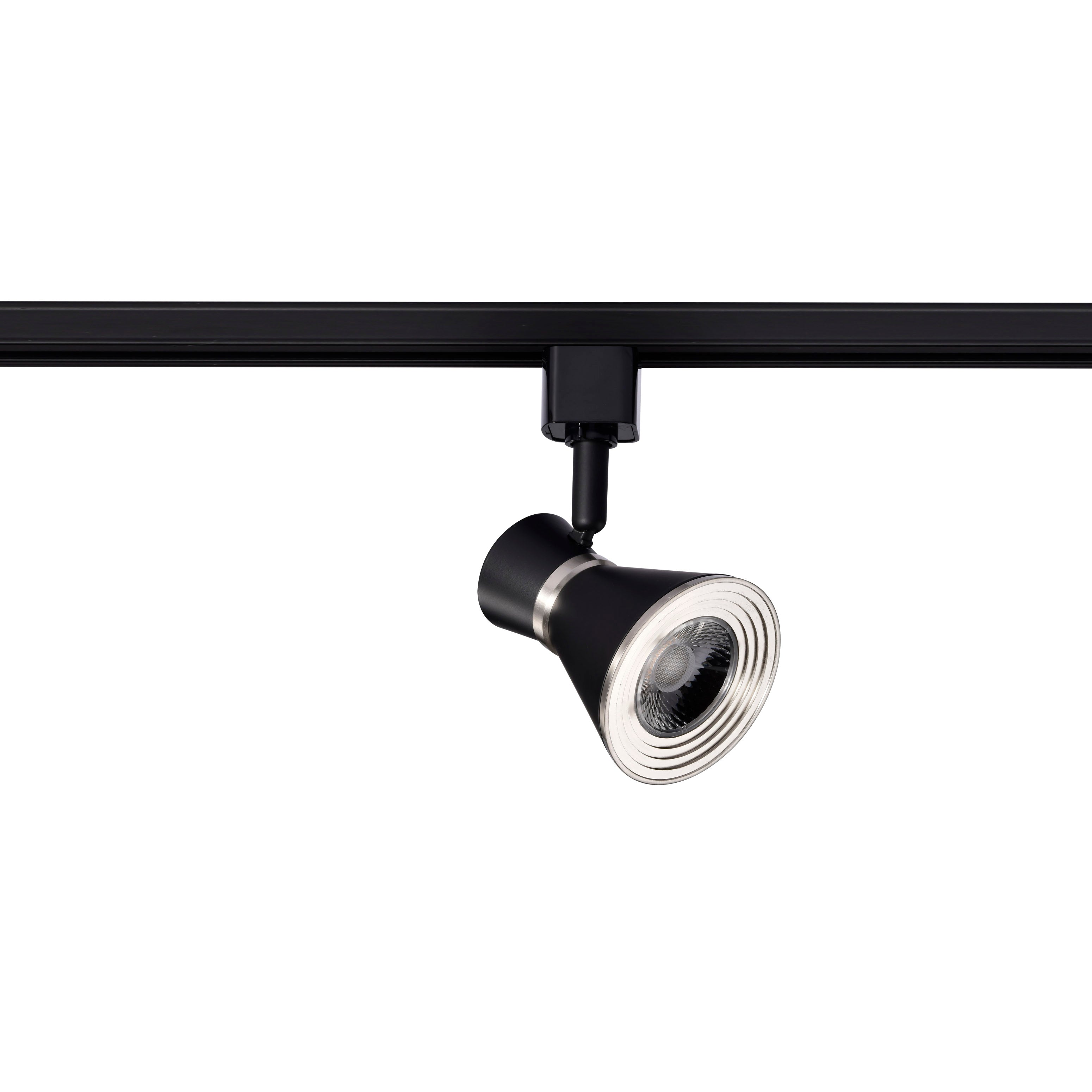 Satco TH644 LED Cinch Track Head in Matte Black / Brushed Nickel