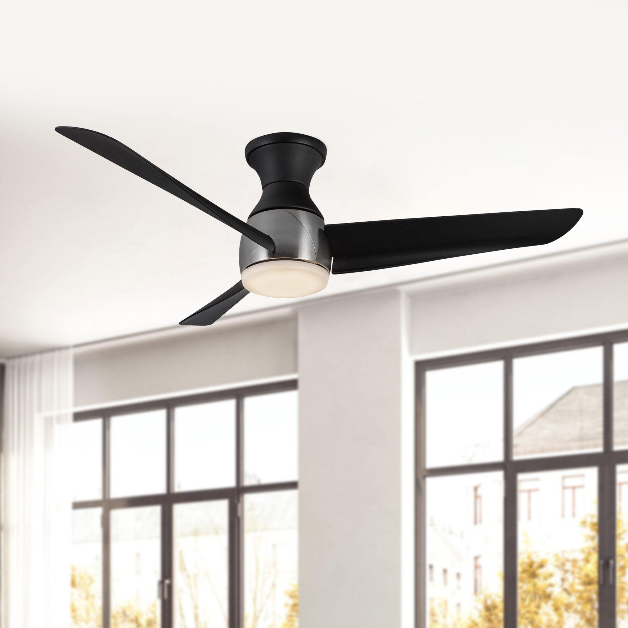 Kuzco Lighting HF91954-BNMB Thalia 54-in Hugger Fan