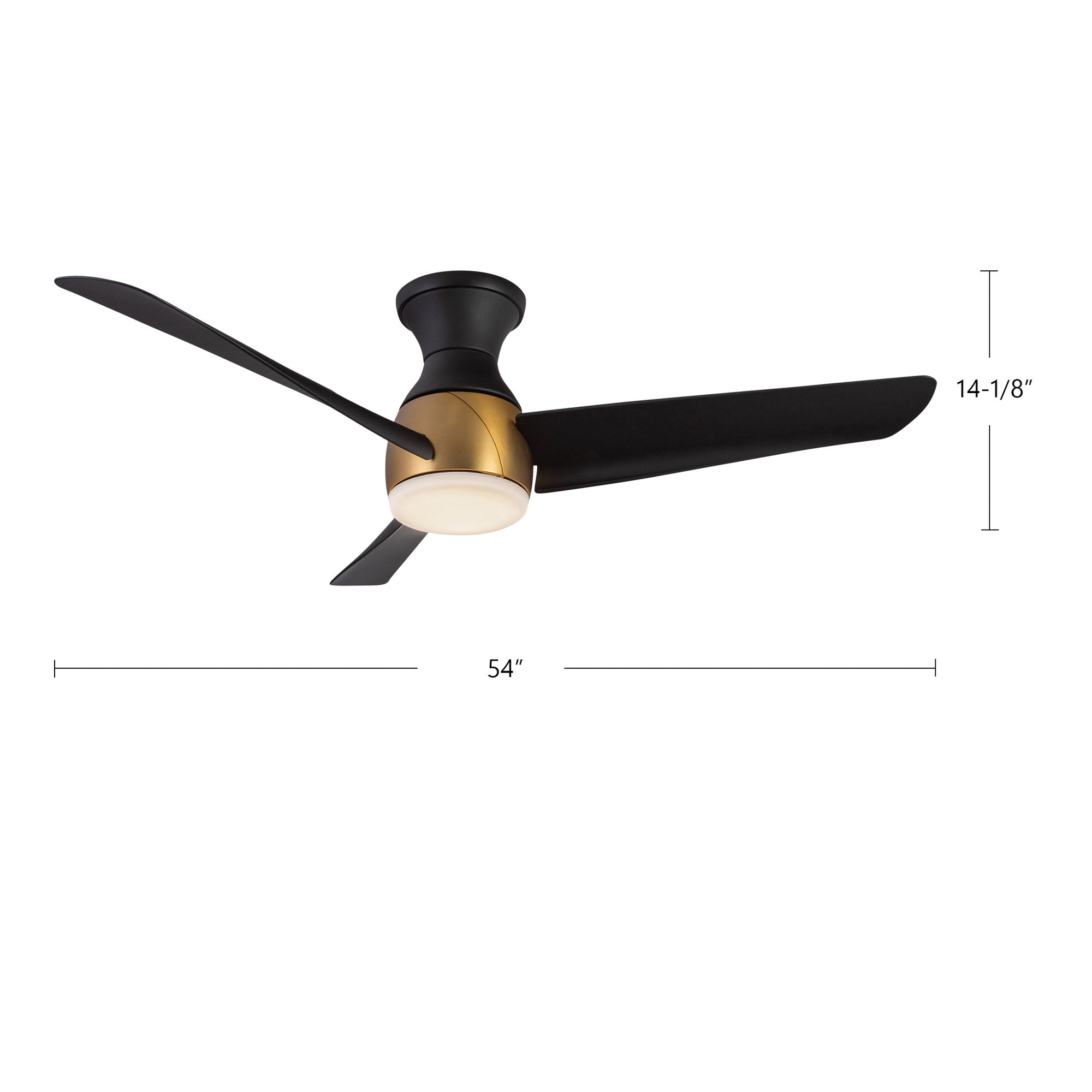 Kuzco Lighting HF91954_DIMIMAGE Thalia 54-in Hugger Fan