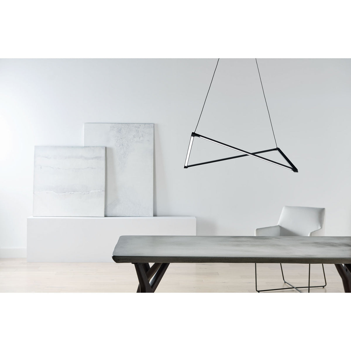 Visual Comfort Modern Collection 700LSBLTGM-LED930 Balto Linear Suspension