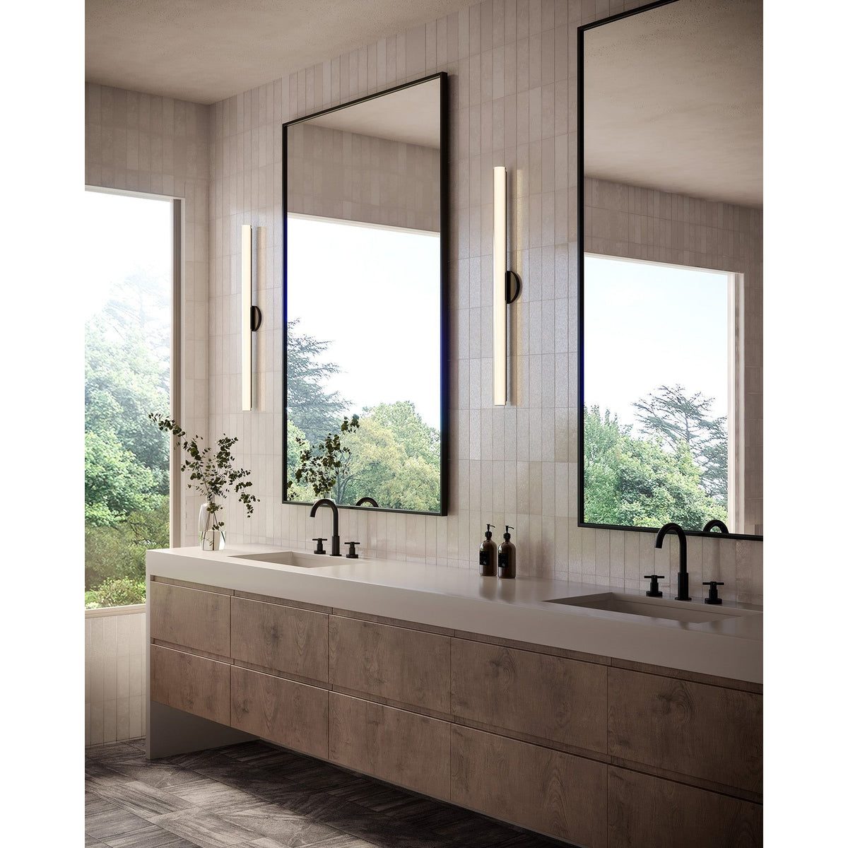 Applique murale et de salle de bain en tôle Kuzco Lighting WS36-027-BK