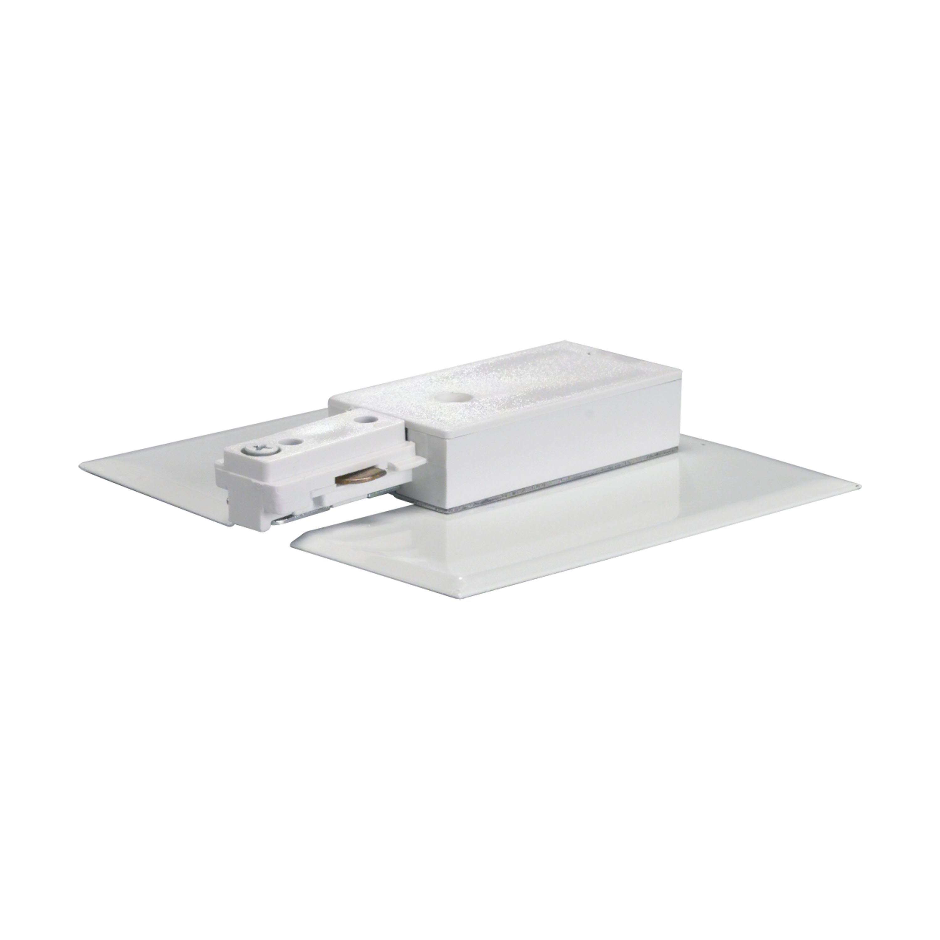 Satco TP152 Track Live End w/Canopy in White
