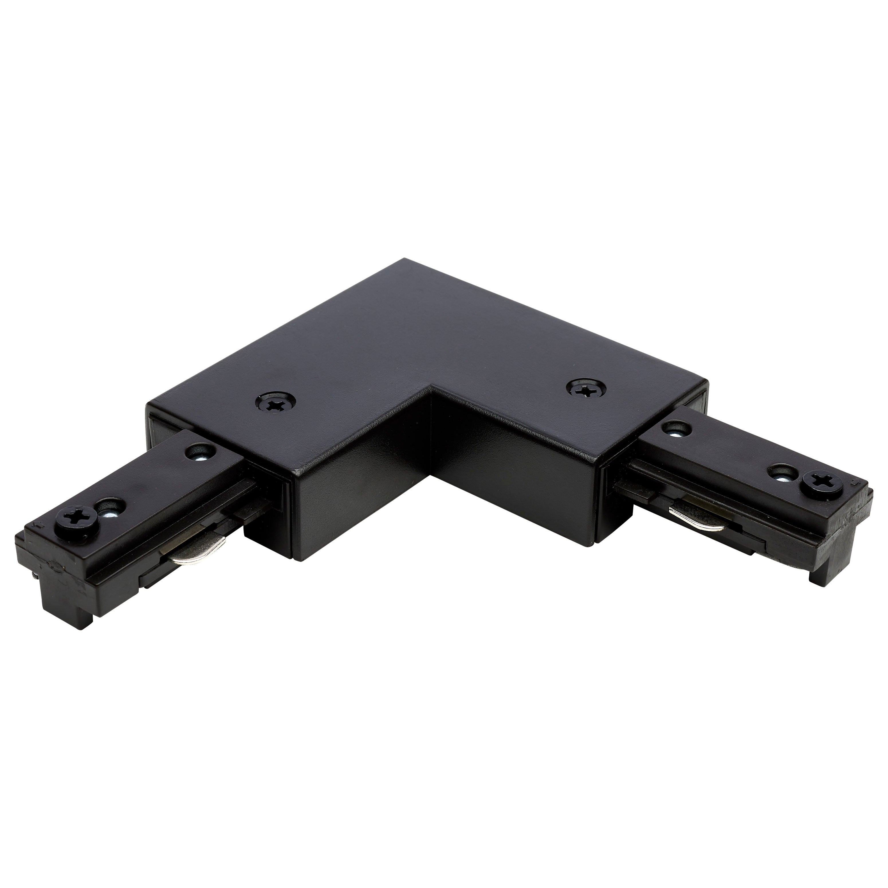 Connecteur en L Satco TP236 pour rail (polarité inversée) marron