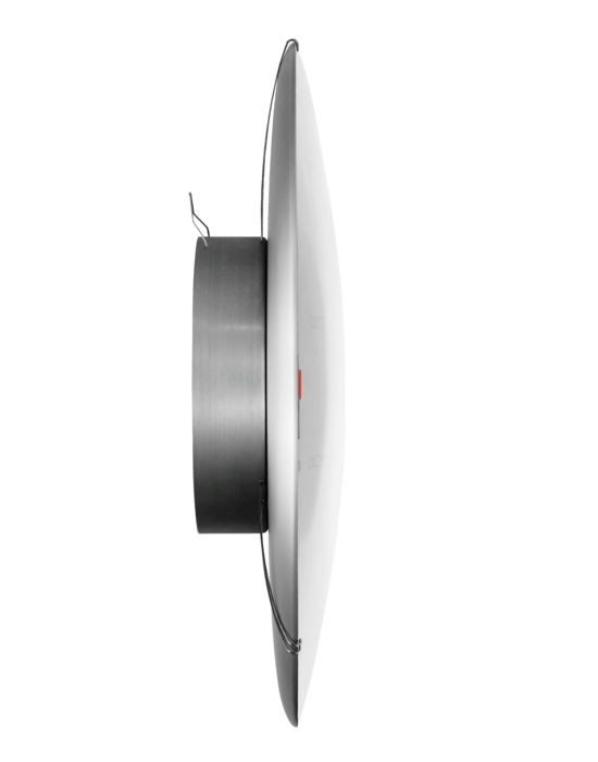 Horloge murale romaine Arne Jacobsen Clocks 43642, blanc/noir