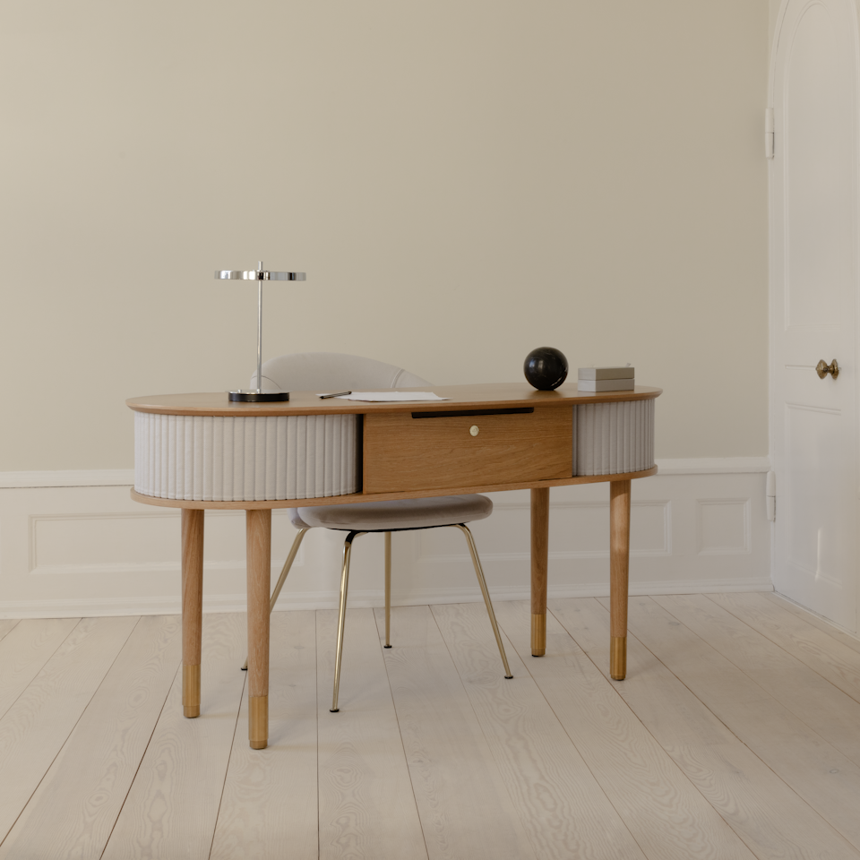 Umage Audacious Desk styled in a room setting