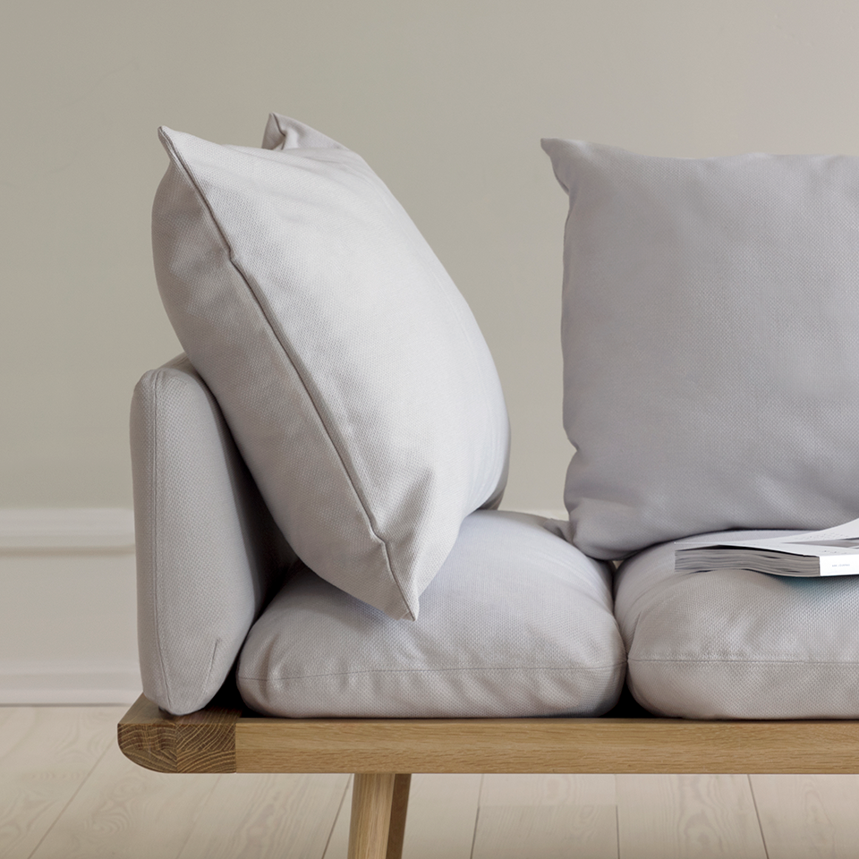 Umage Lounge Around 1.5-seater in oak with Sterling, styled in a living room