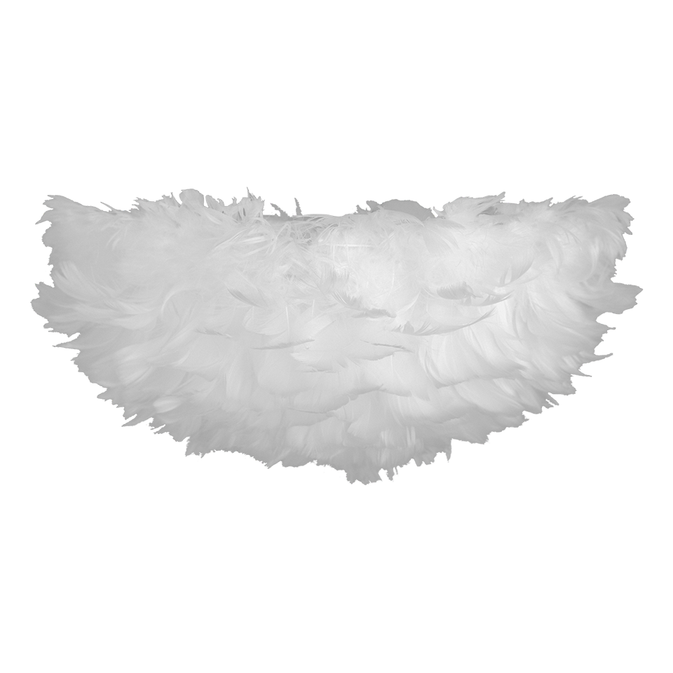 Umage 2150 Eos Up Ceiling or Wall Light in White, side profile